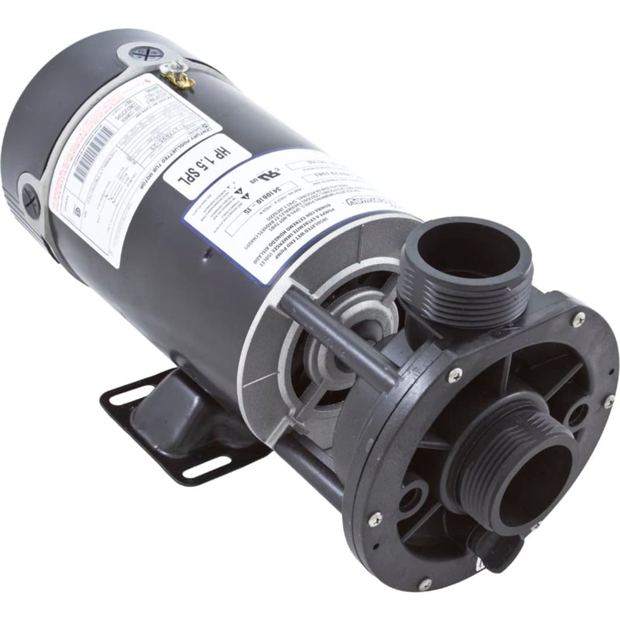 1.5HP E-Series Spa Pump, 1 Speed, 115v, 48fr, 1-1/2"
