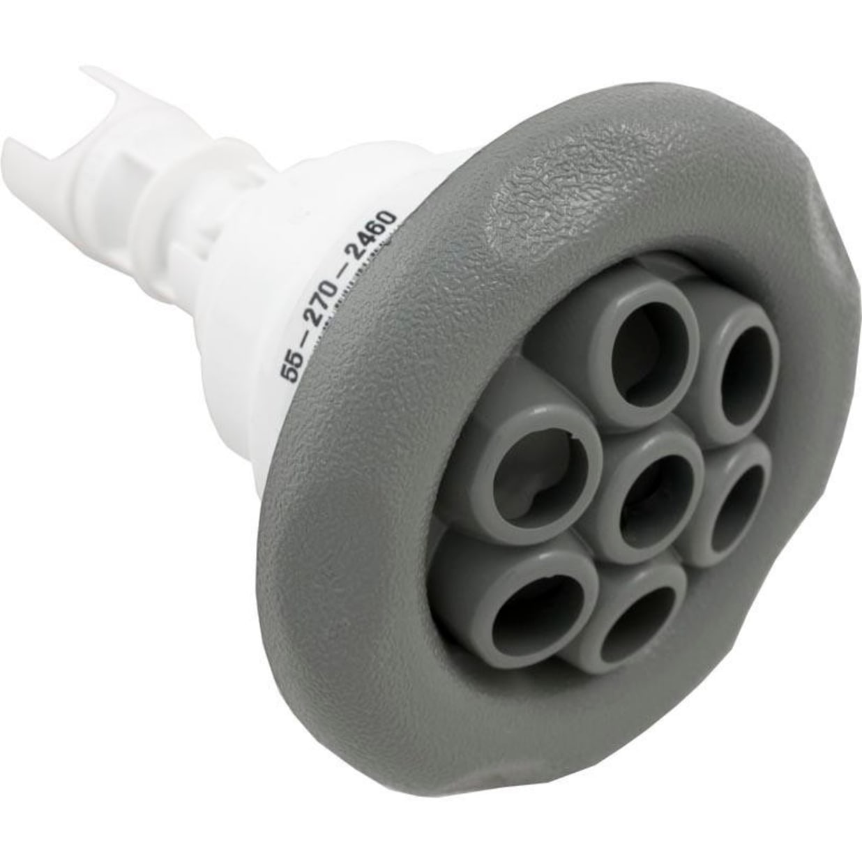 Jet, Poly Storm Internal, Massage, 5-Point Scallop, Gray