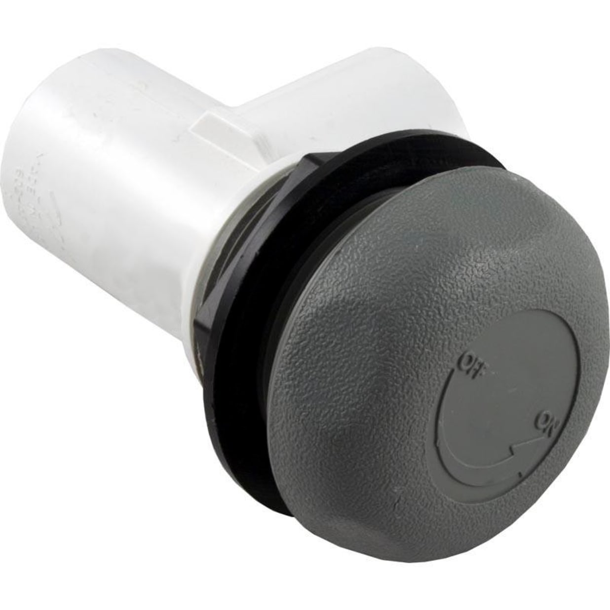 1" On/Off Valve, Single Port, Gray