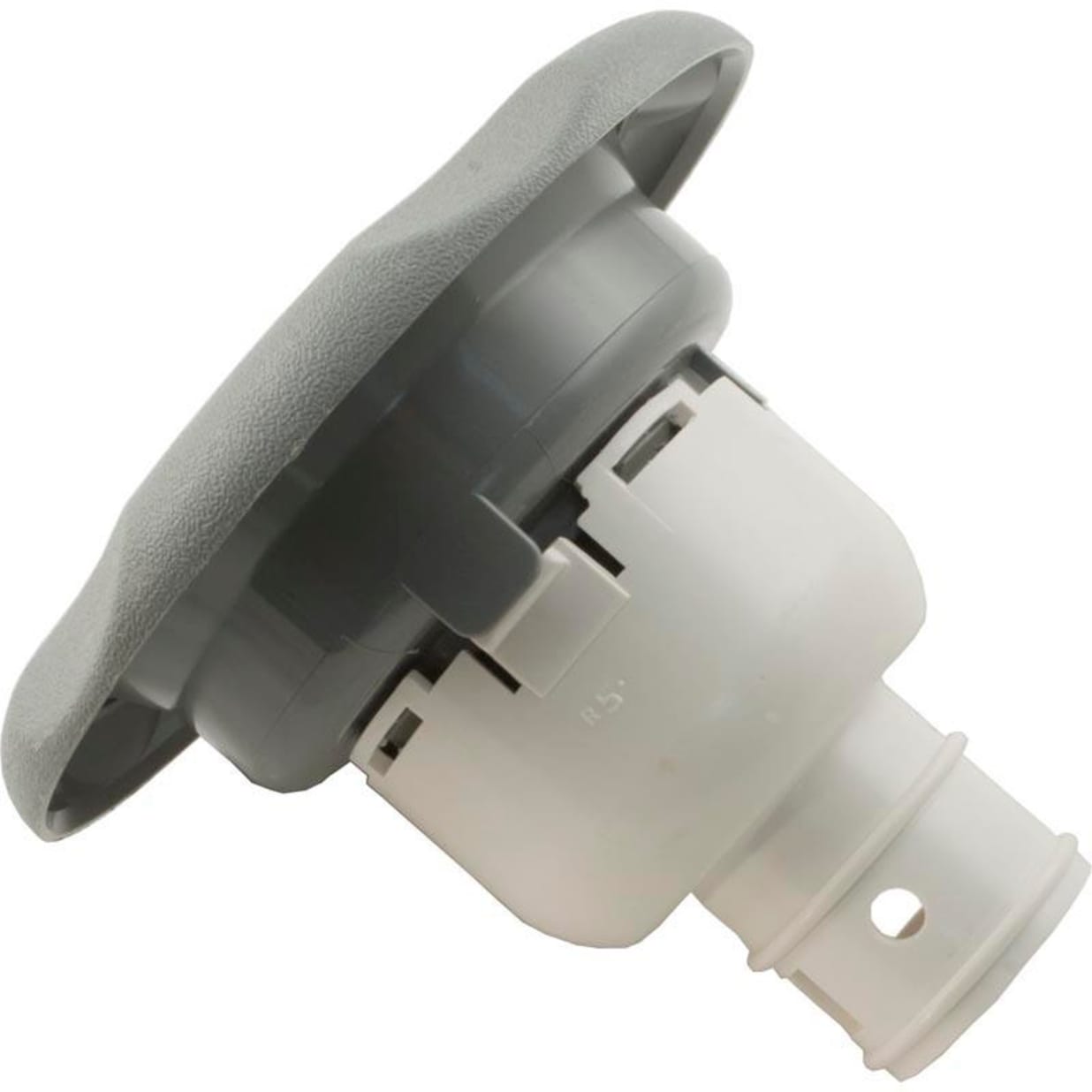 Jet Internal, Non-Adjustable, Whirlpool, 5 Scallop, Gray