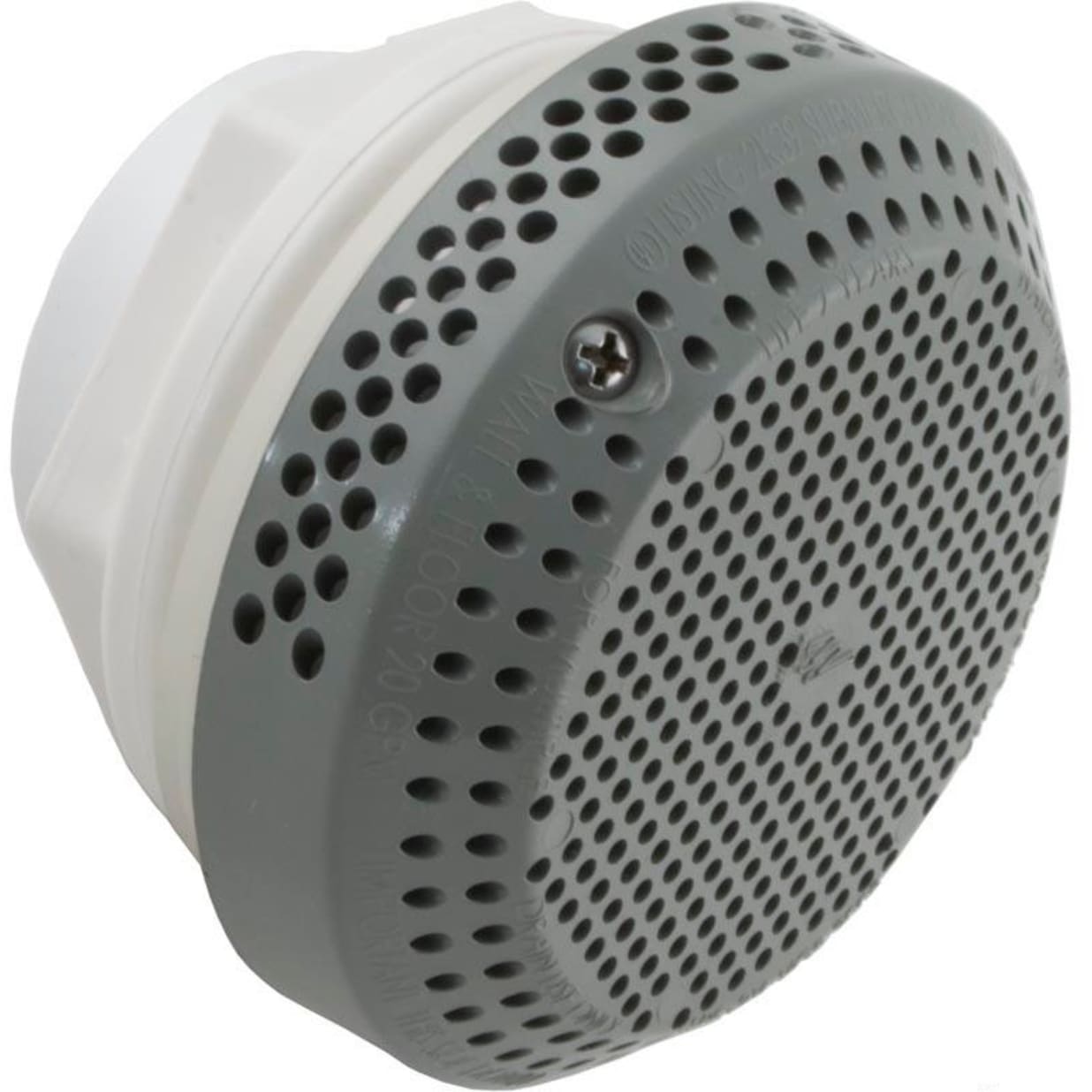 1-1/2" Hi Flo Suction Assembly, Straight, 3-3/4" Diameter, Gray, 128 GPM (VGB)