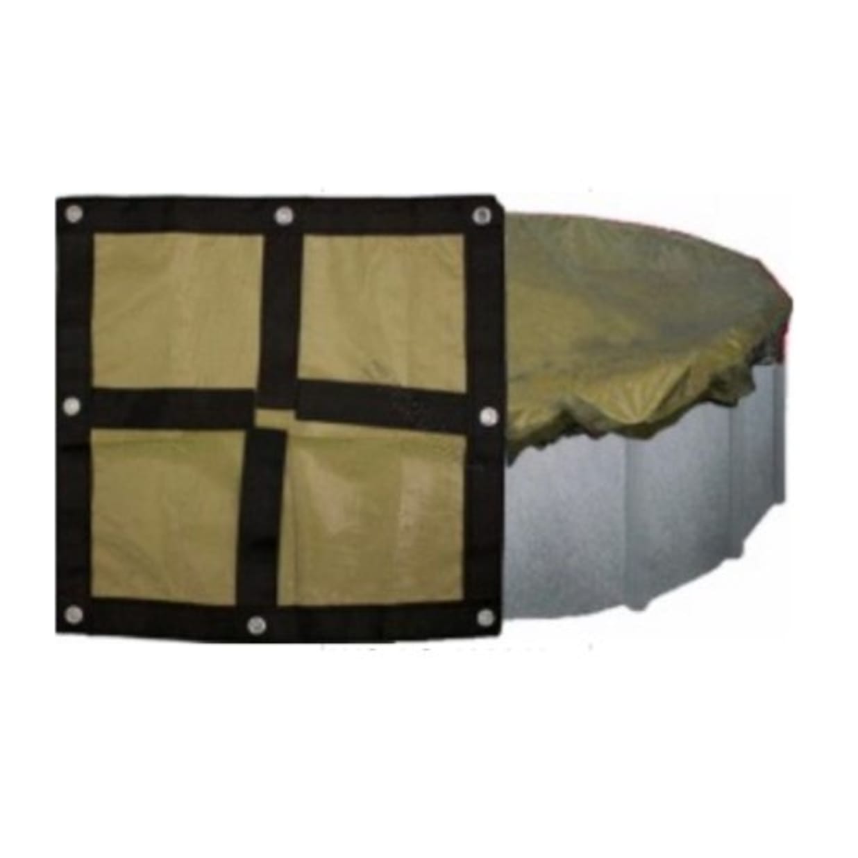 16'x32' Solid, Oval Winter Cover, 20 Yr. Emperor Warranty