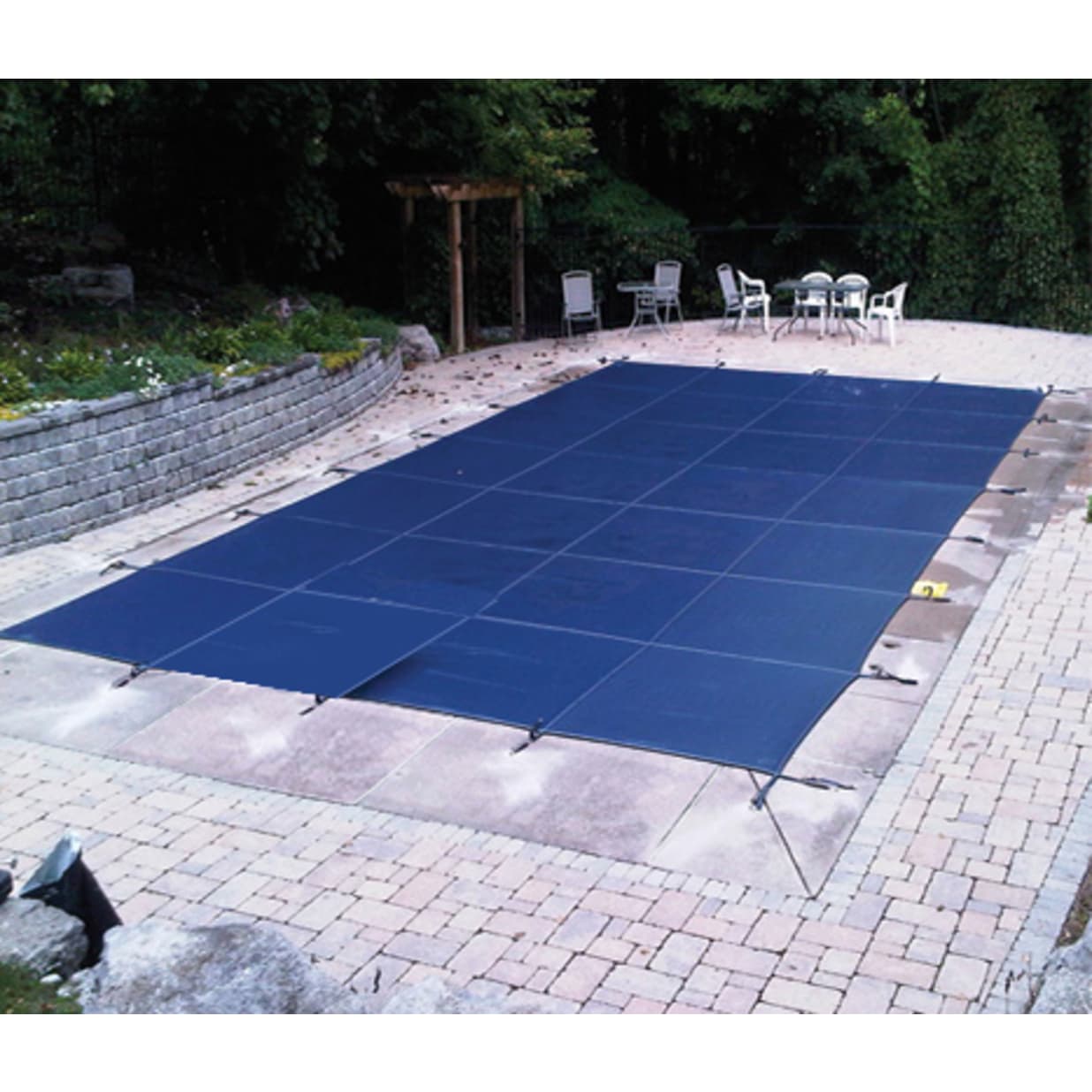 12'x20' King Light Weight Solid, Rectangle Safety Cover, Blue, 20 Yr. Warranty