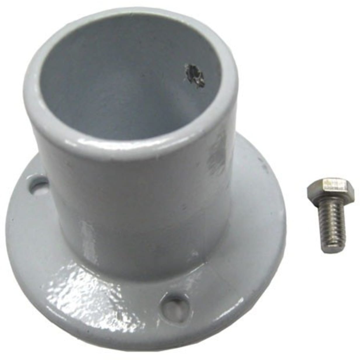 Aluminum Ladder Flange 1.5" OD Tubing, White