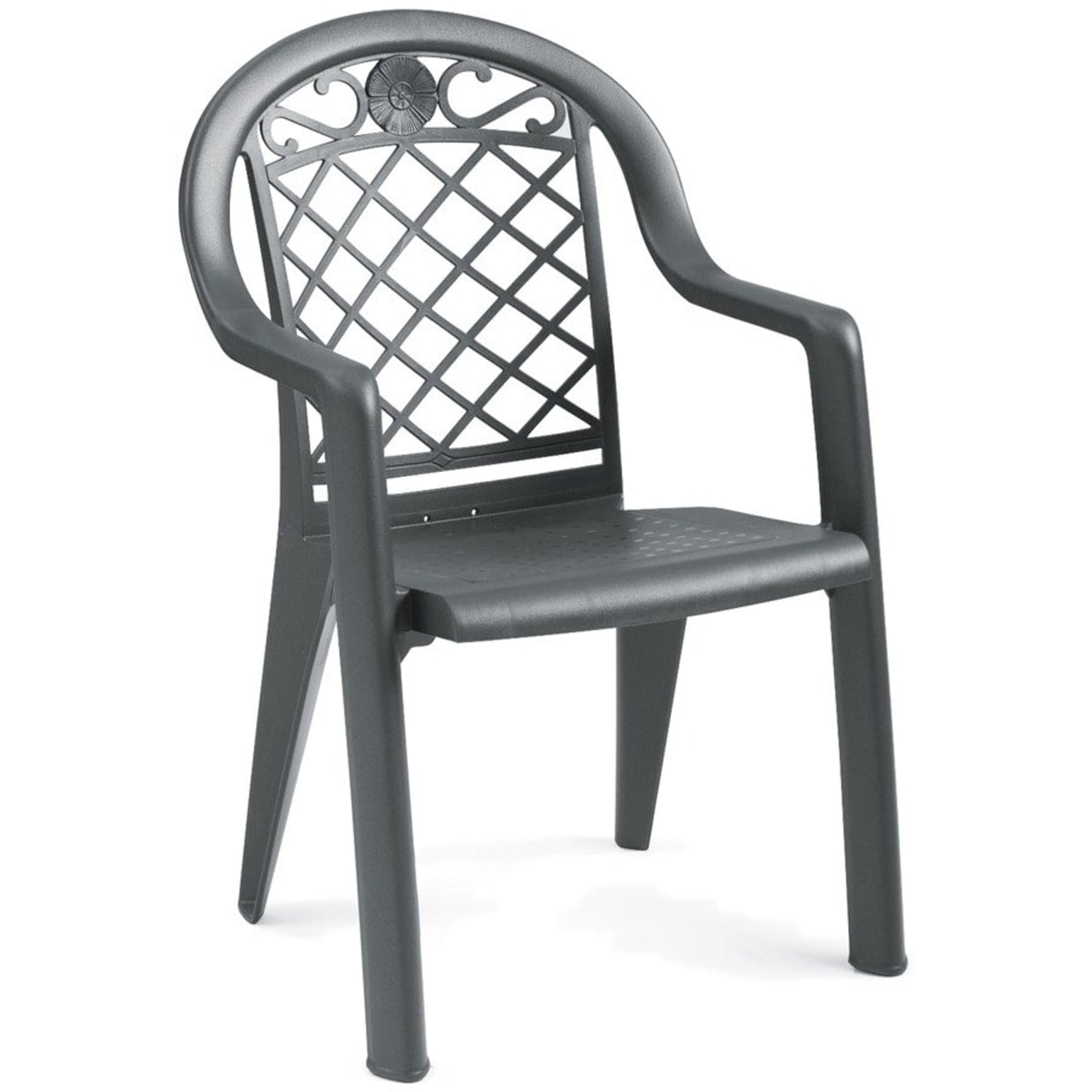 Savannah Highback Stacking Armchair - Charcoal 4 Pack