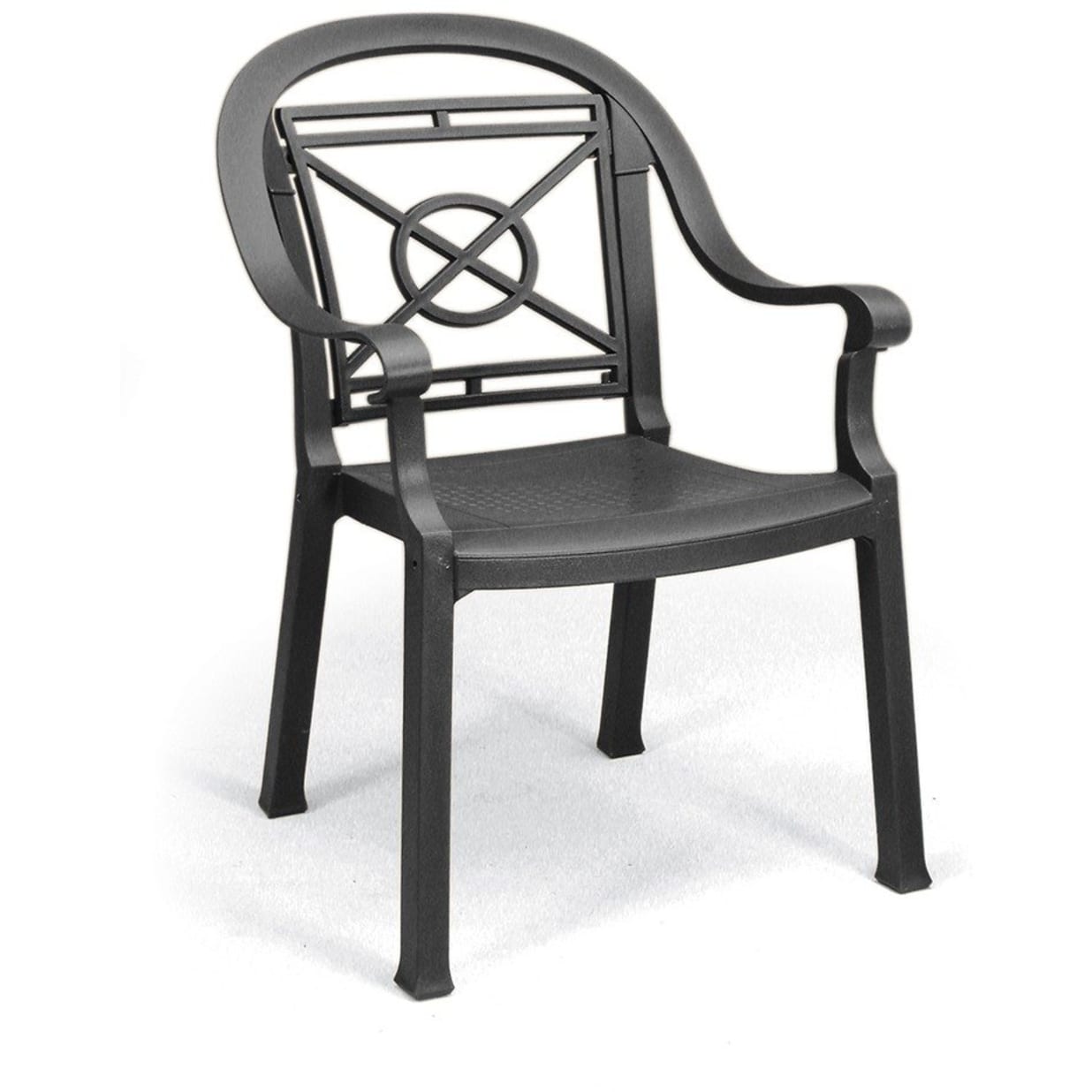 Victoria Classic Stacking Armchair - Charcoal - Case of 4
