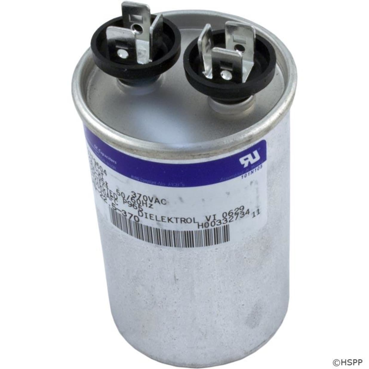 Run Capacitor, 22.5 MFD, 370V, 1-3/4" x 2-7/8"