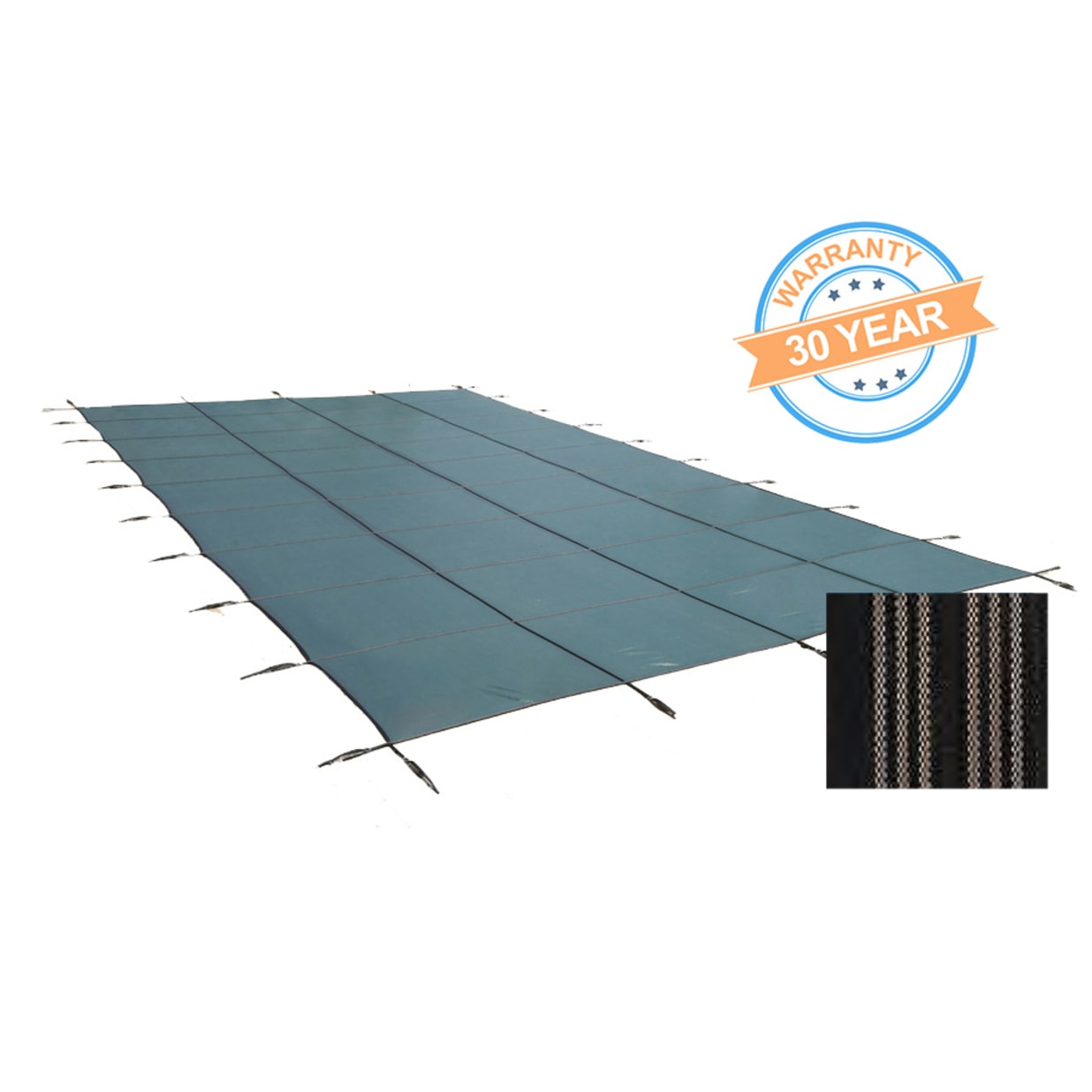 12' X 24' Commercial Mesh, Rectangle Safety Cover, 30 Yr. Warranty