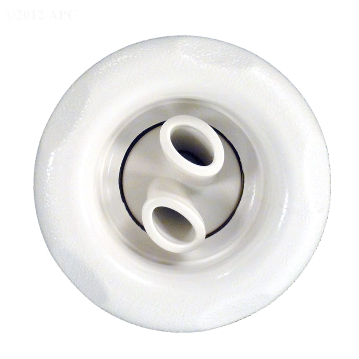 5-Scallop Twin Roto Thread In Poly Storm Gunite Jet Internals White