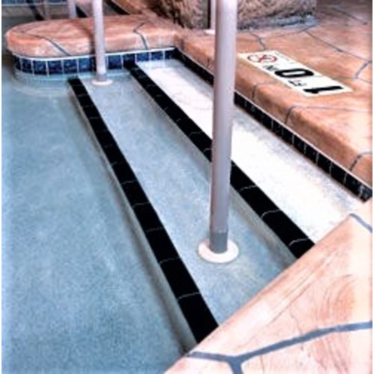 Safety Edge Tile, Non-Skid, Brown