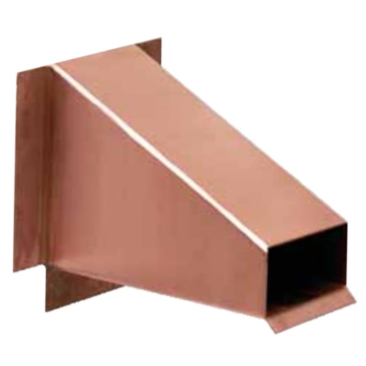 18" Slant Copper Scupper