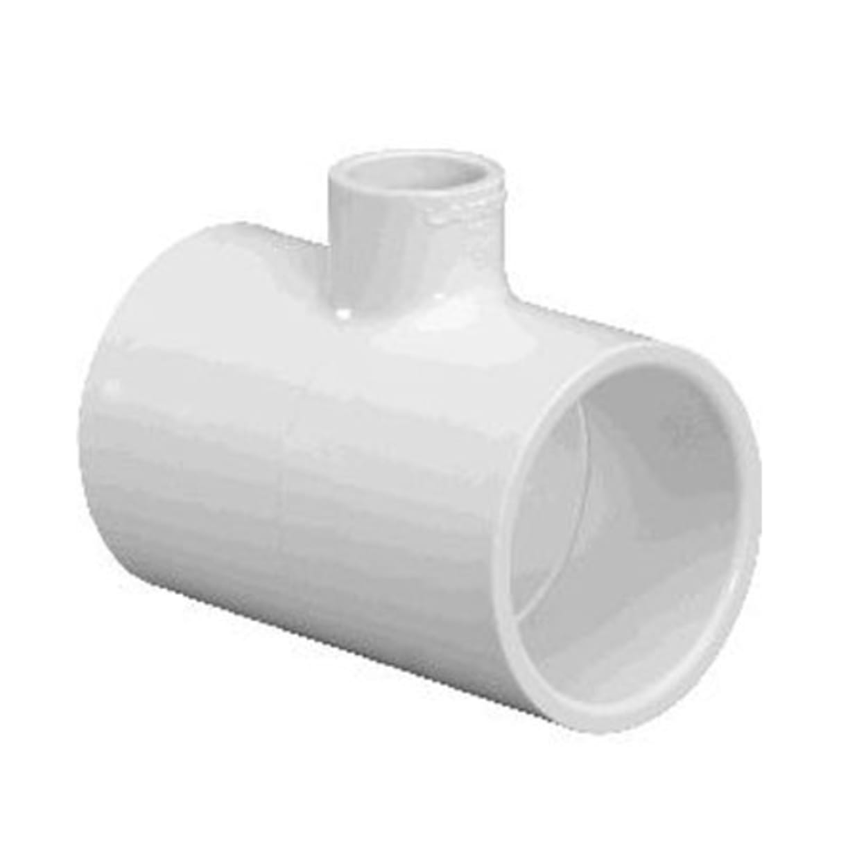 1" x 1.5" SCH40 PVC Bullhead Tee