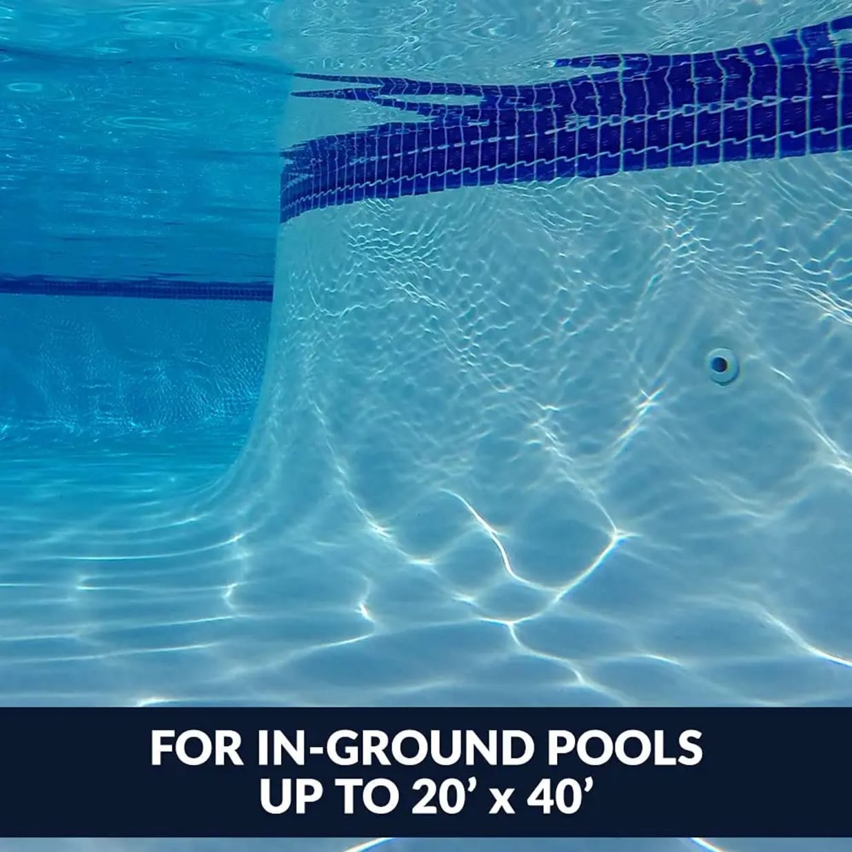 Poolvergnuegen Four Wheel Suction Side Pool Cleaner for In-Ground Pools up to 20 x 40 ft.