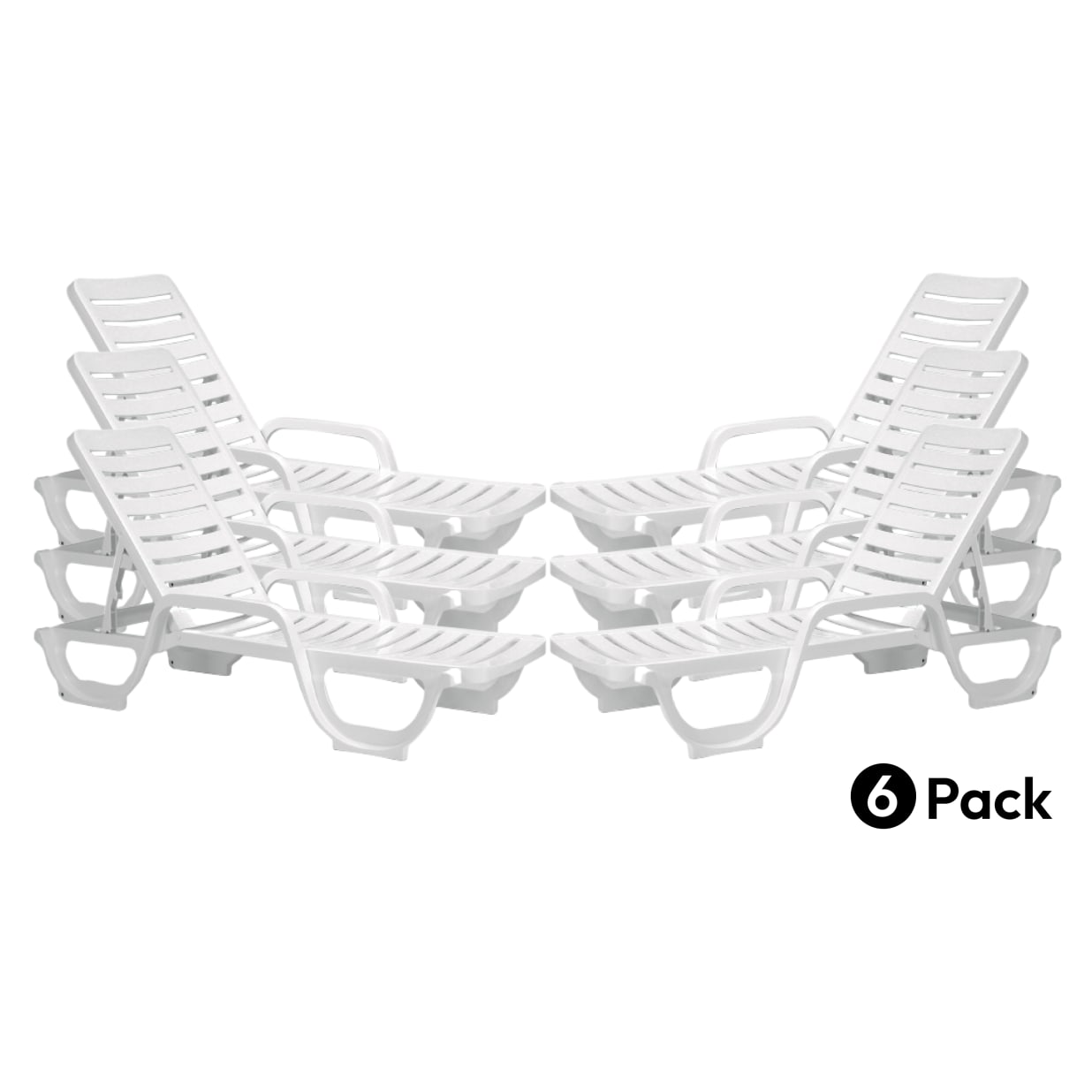 フランス製 Grosfillex サマーベッド　激レア！ Bahia Stacking Chaise Lounge Chair, White