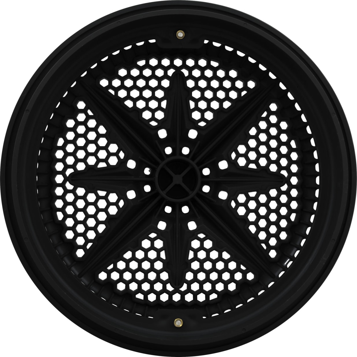 8" StarGuard Main Drain Cover with Long Ring, Black