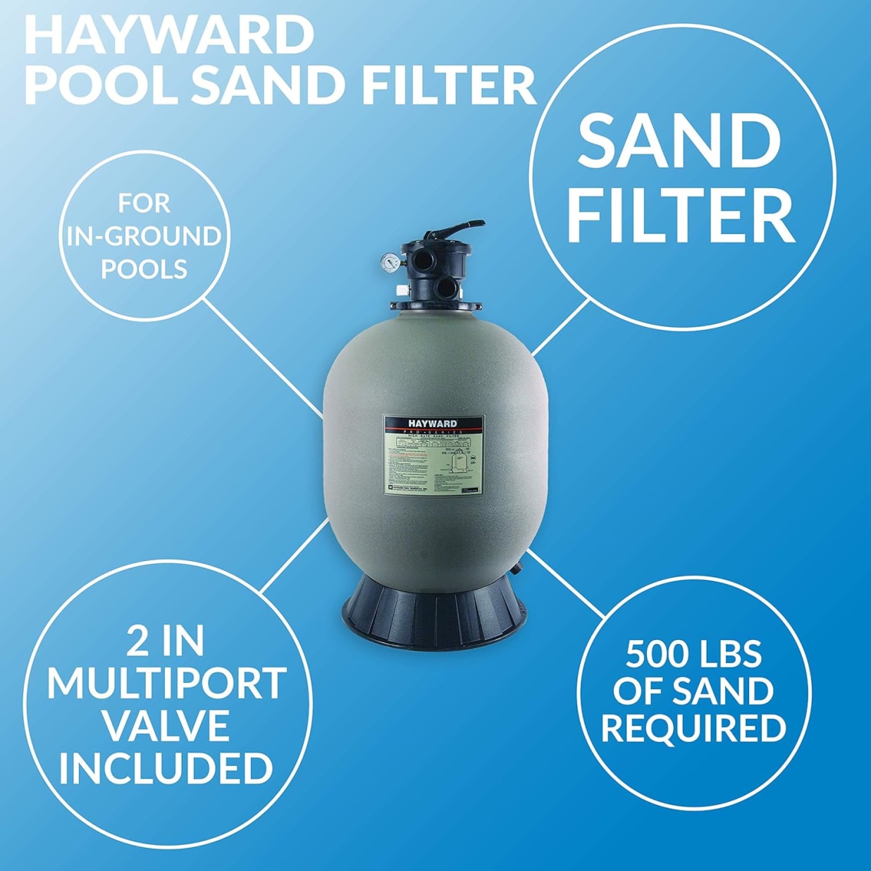 Pro Series 30" Top-Mount Sand Filter with 2" TM Valve