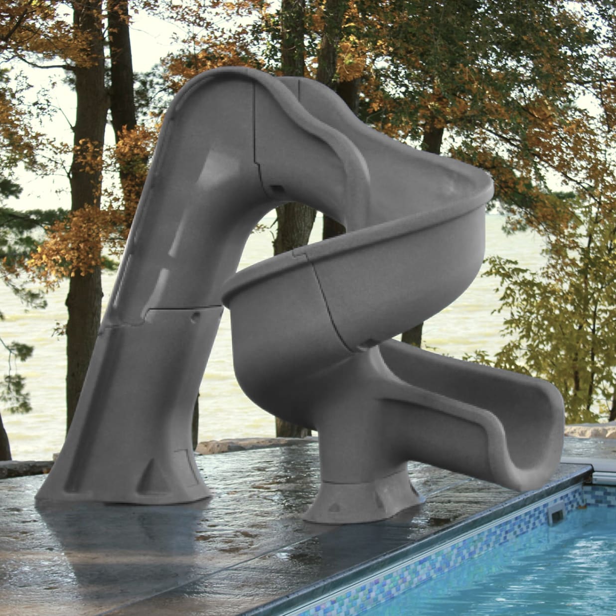 Tsunami Pool Slide, Sand