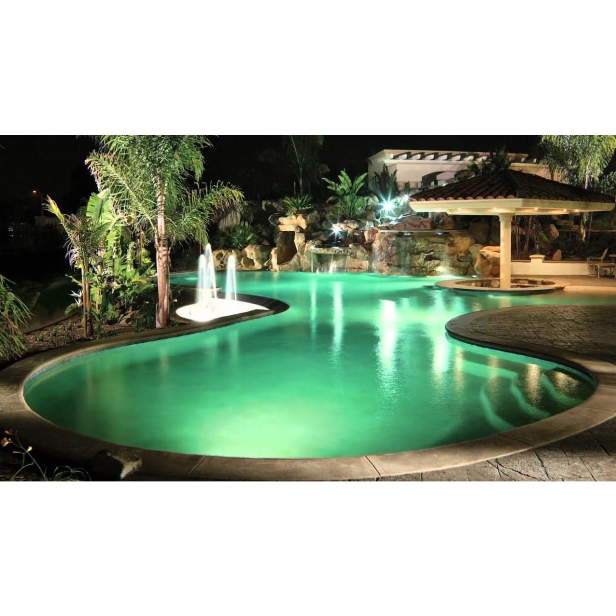 MicroBrite Warm White Pool and Spa LED Light, 12V 100' Cord