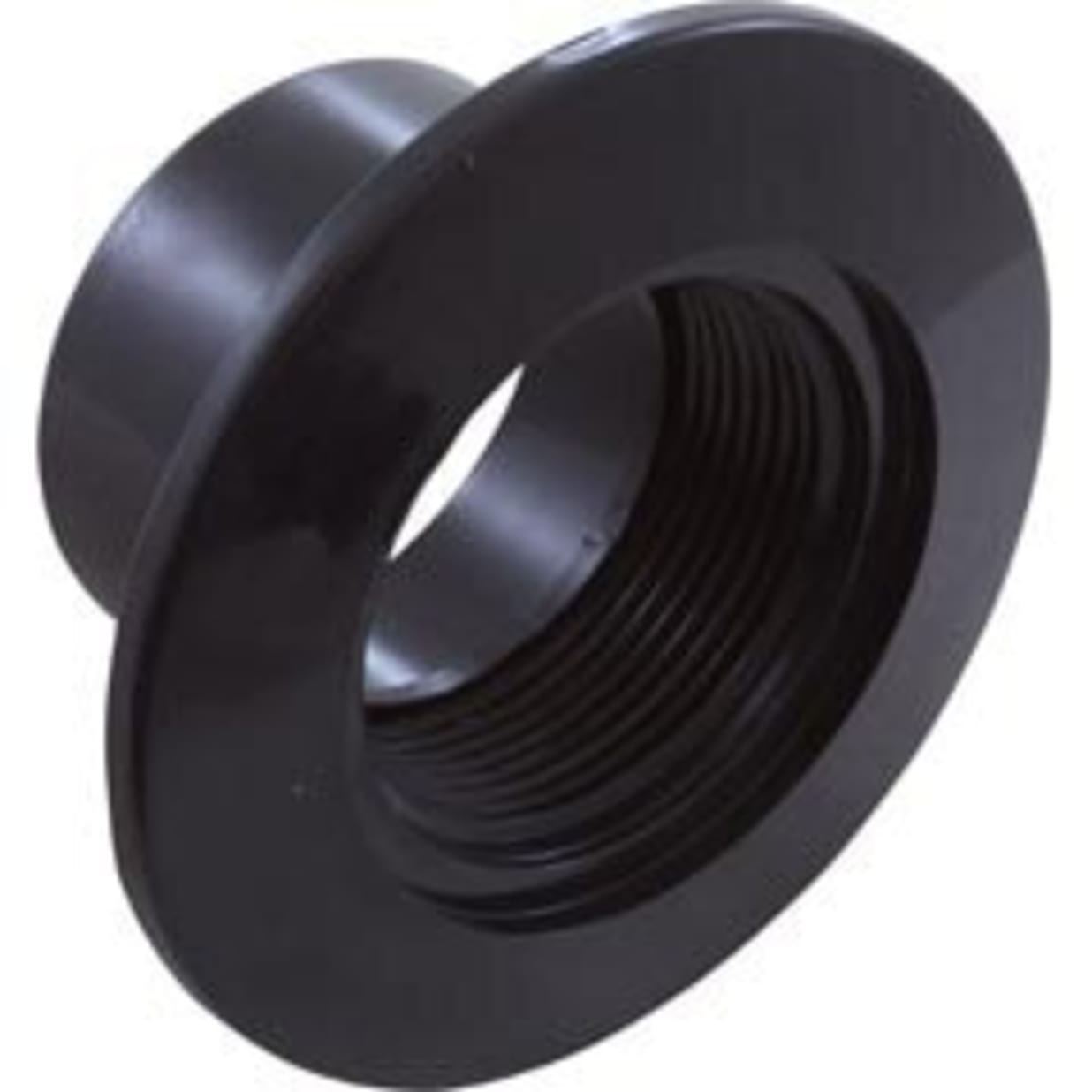 Wall Return Fitting, 1.5" FIP x 2" Insider Fitting, Black