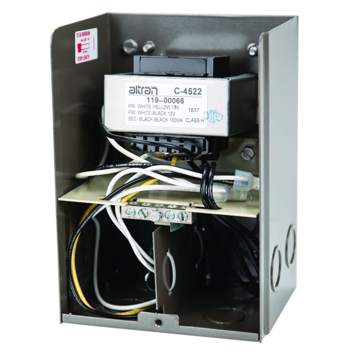 100 Watt Pool & Spa Safety Transformer, Input 120V, Output 12,13,14V, Stainless Steel Enclosure