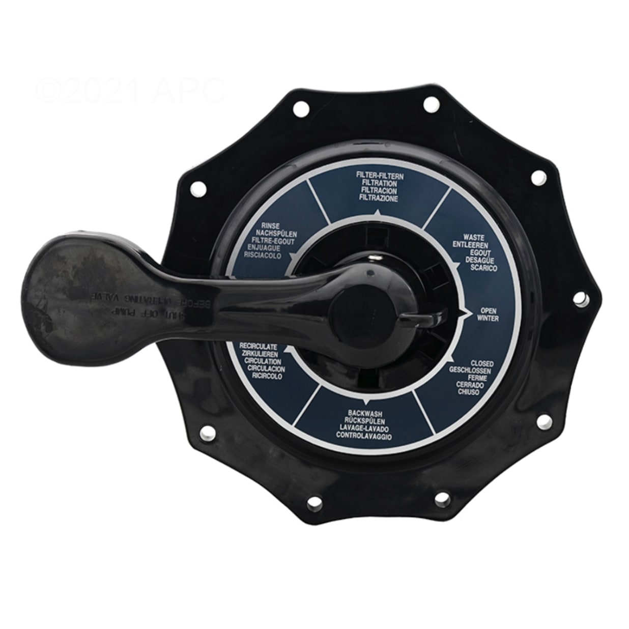 6-Position Top Mount Clamp Valve Top Assembly