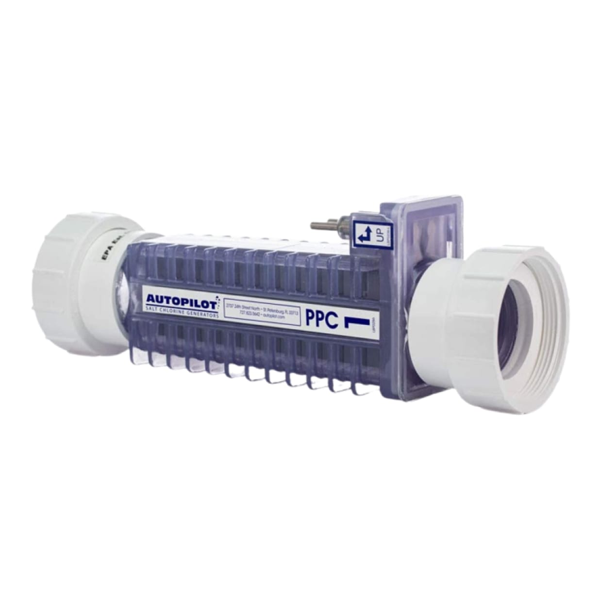 PPC1 OEM Replacement Salt Cell with Unions, 5-Blade, 40K gal