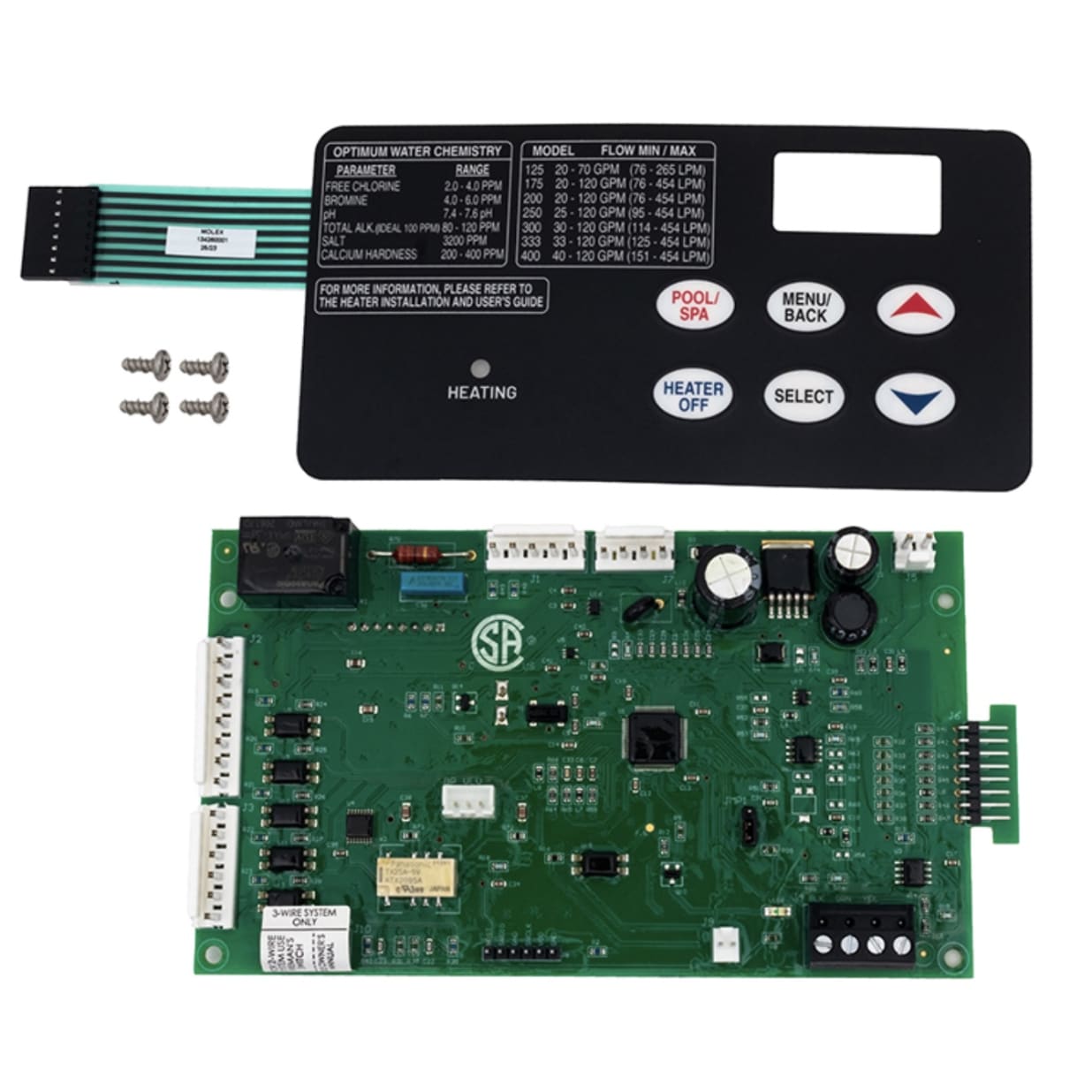 Genuine OEM MasterTemp/Max-E-Therm 6-Button Control Board Kit