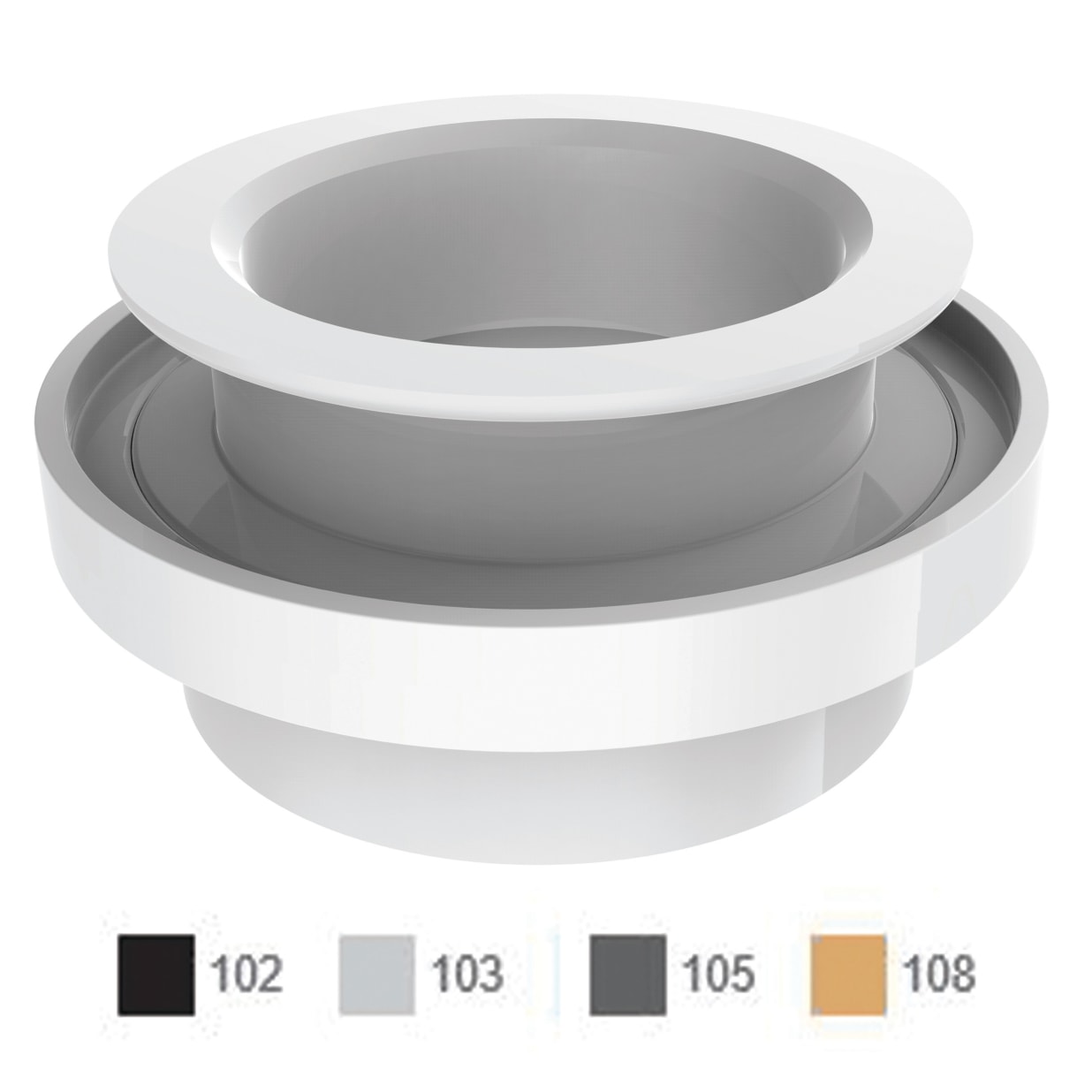 Aquathunder Gunite Jet Niche, Light Gray