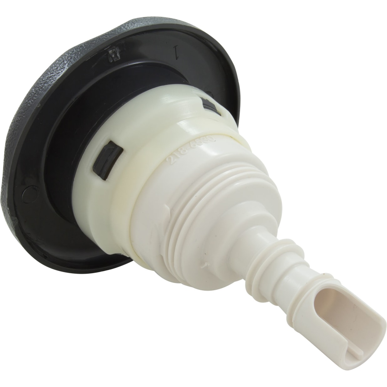 Thread-in 5-Scallop Twin Roto Poly Storm Gunite Jet Internal, Dark Gray