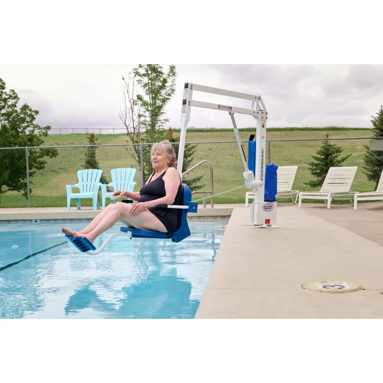 Scout Excel Lift, Anchor not included, White/Blue