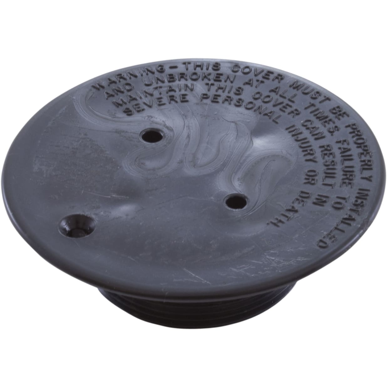 Black Adjustable Floor Inlet Fitting Cover Plate