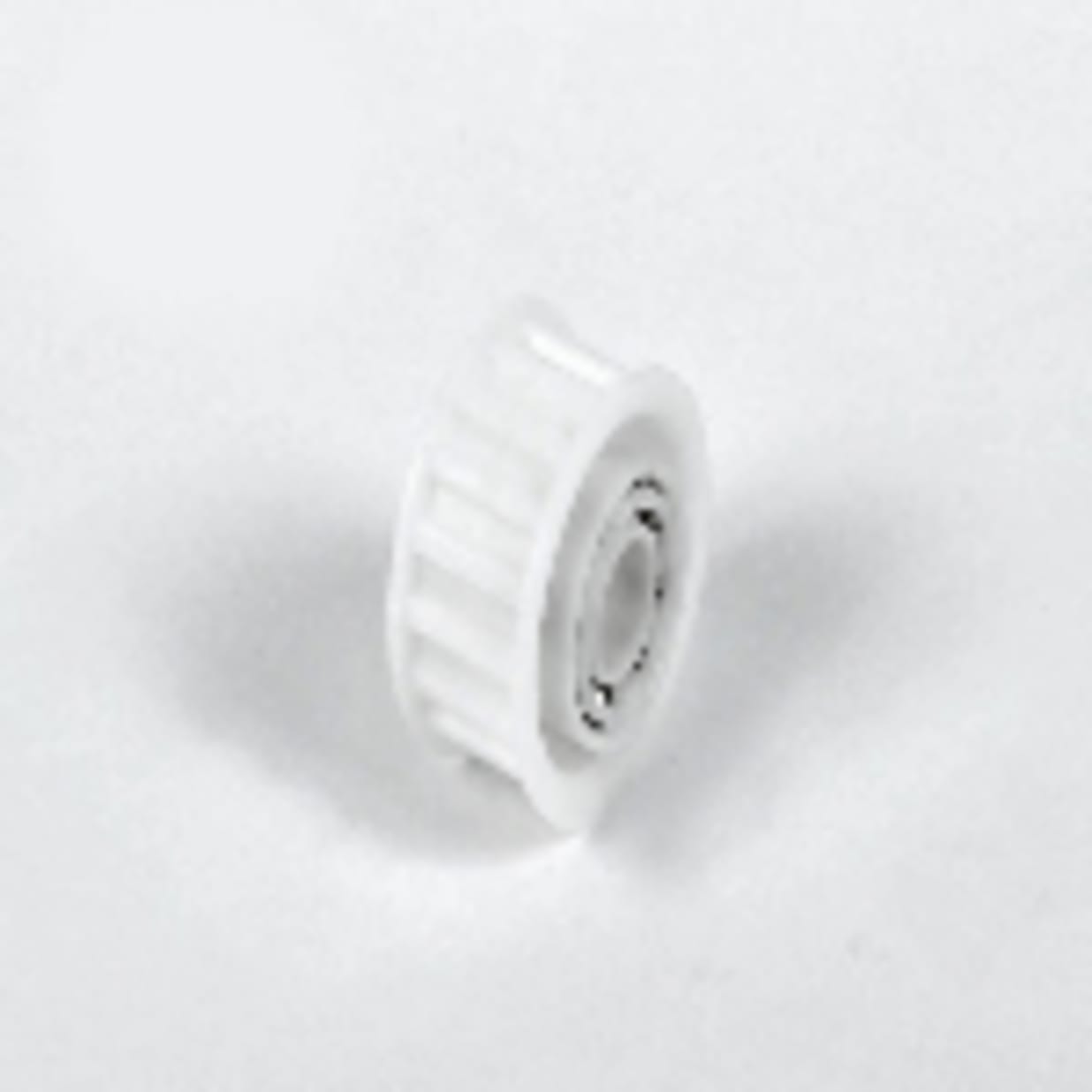 White Tt Flat Shaft Drive Pulley