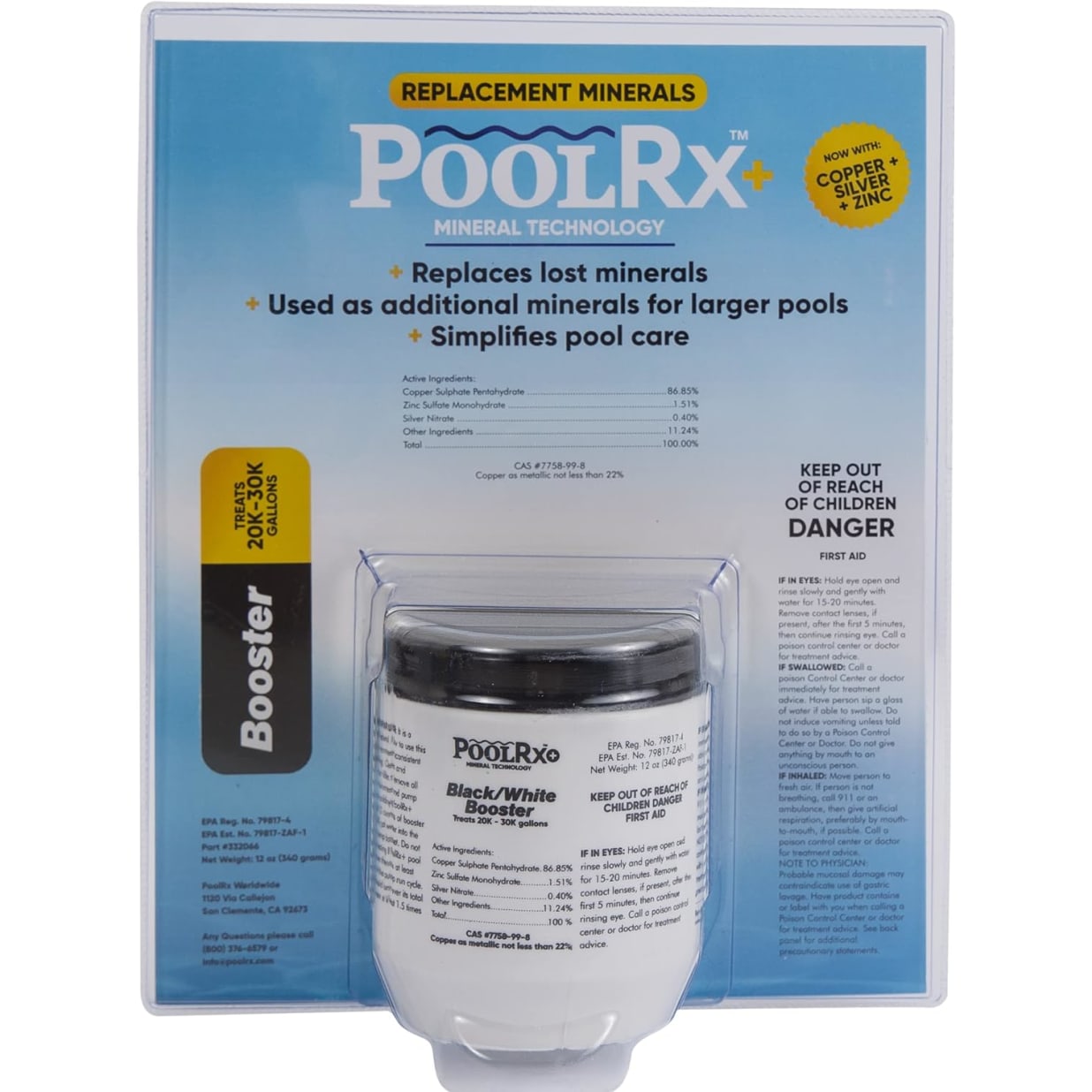 +Plus Booster Black/White 20K-30K Gallon Pools