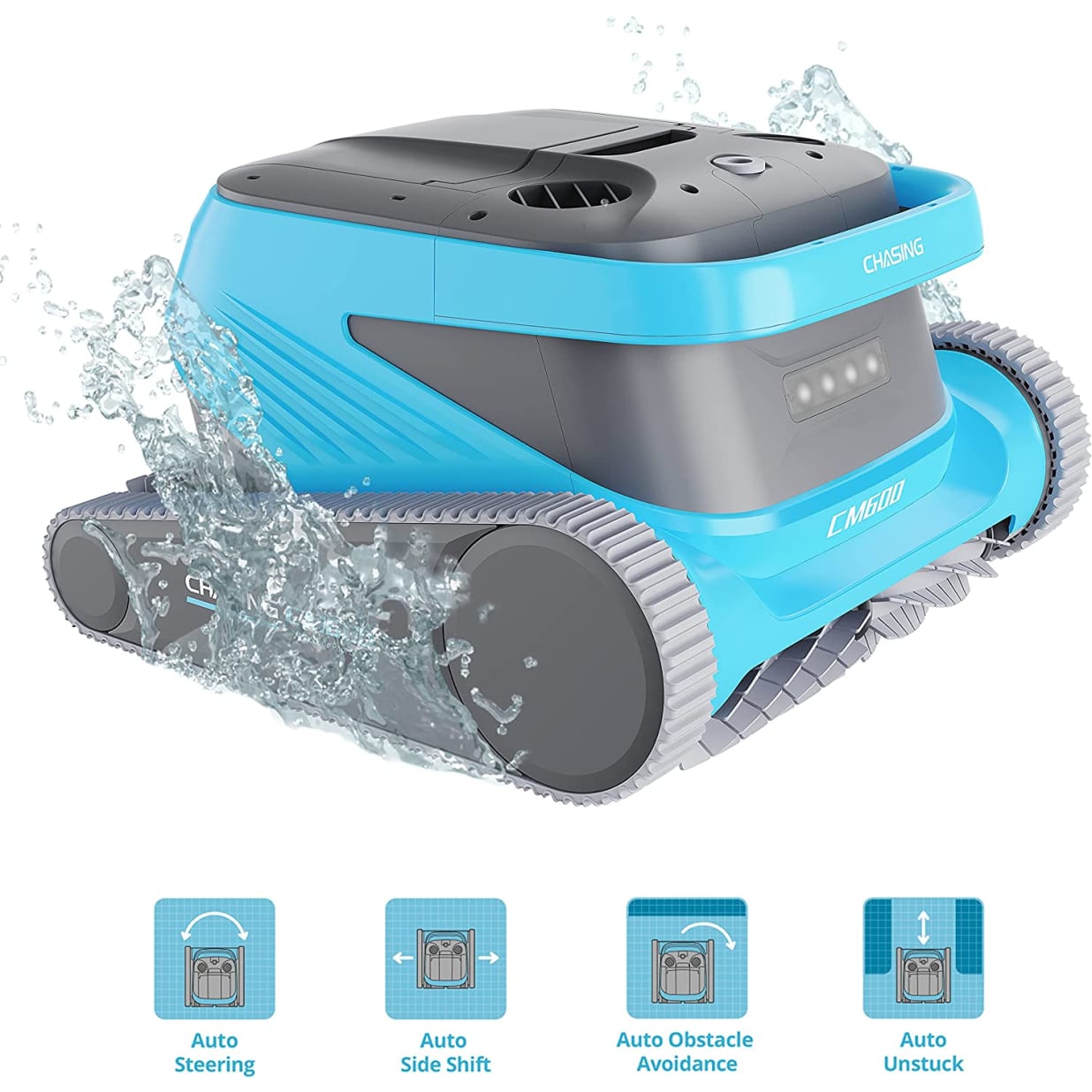 Chasing CM600 Robotic Pool Cleaner with Double Active Brush ...