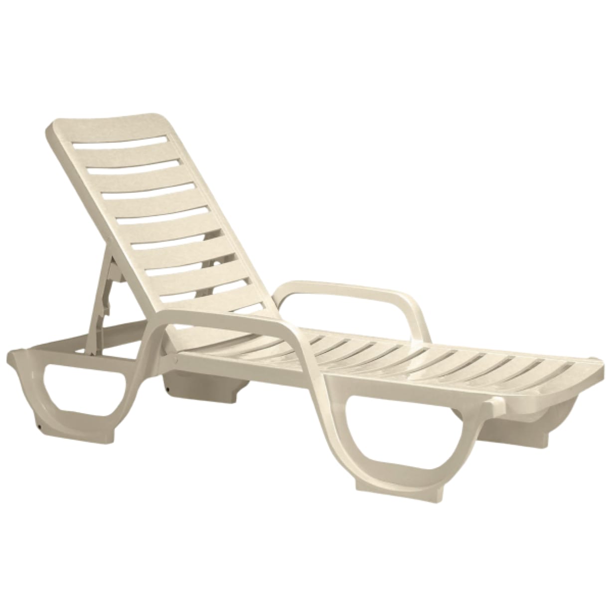 Bahia Stacking Adjustable Chaise, Sandstone (Pack Of 18)