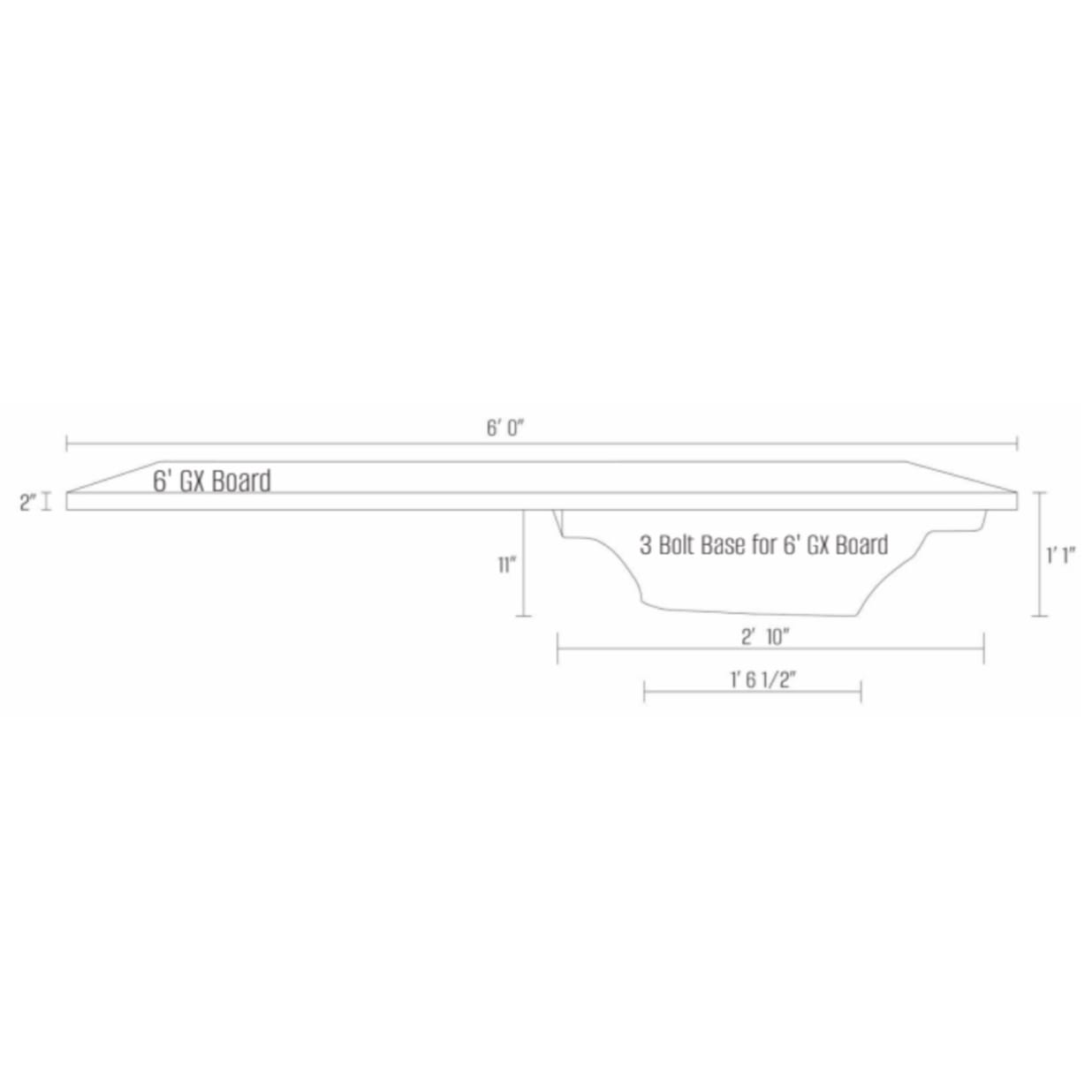 6' GX6 Diving Board, Sand