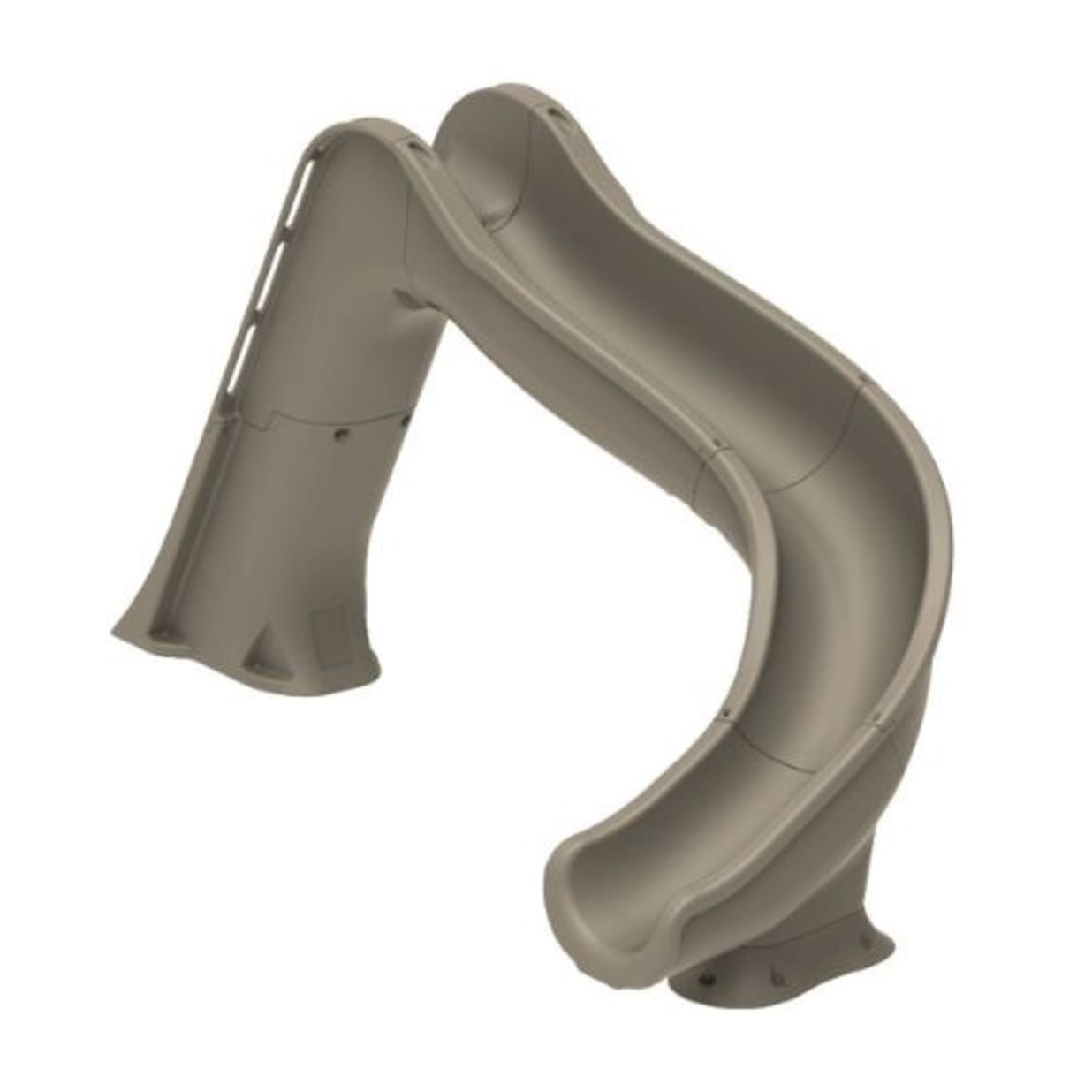 Side Winder Pool Slide, Sand - Right with Light Package