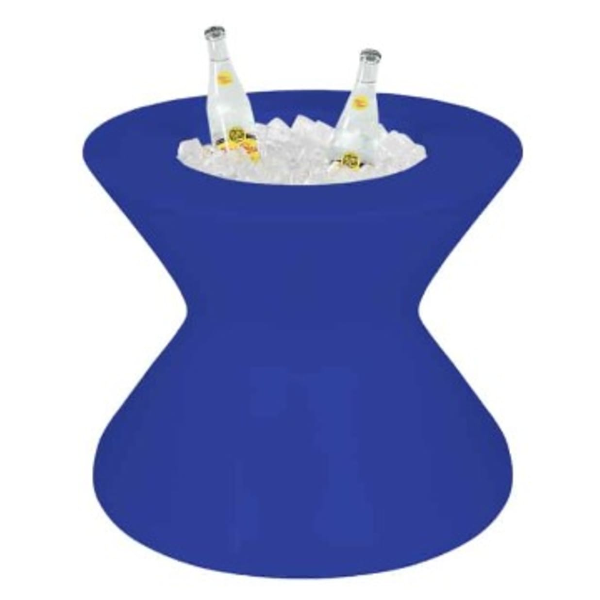 22" Dark Blue Signature Tall Ice Bin Side Table Without Lid