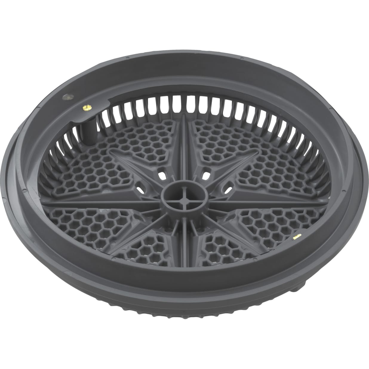 8" StarGuard Main Drain Cover with Long Ring, Dark Gray