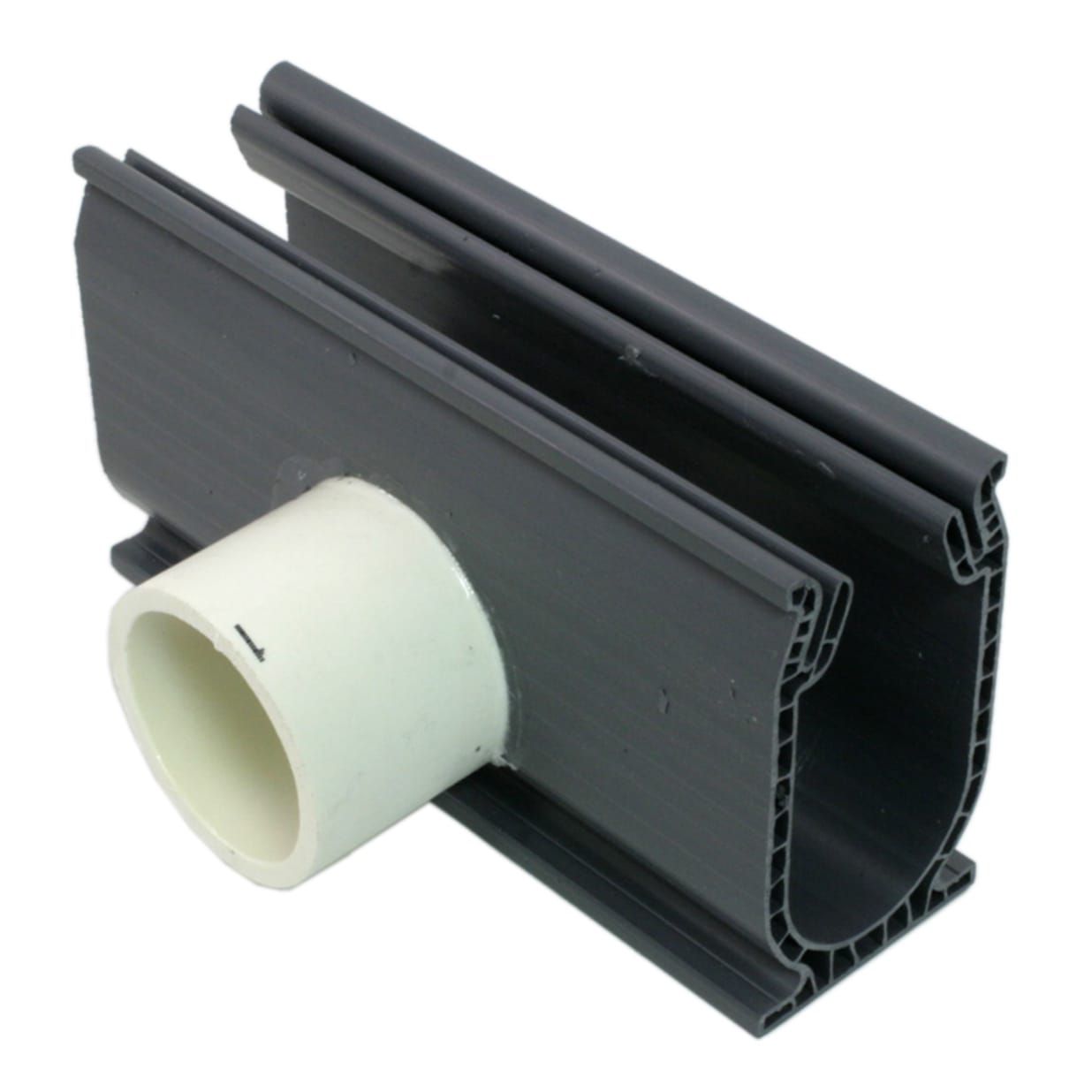 Frontier PVC Deck Drain Side Adapter, Each