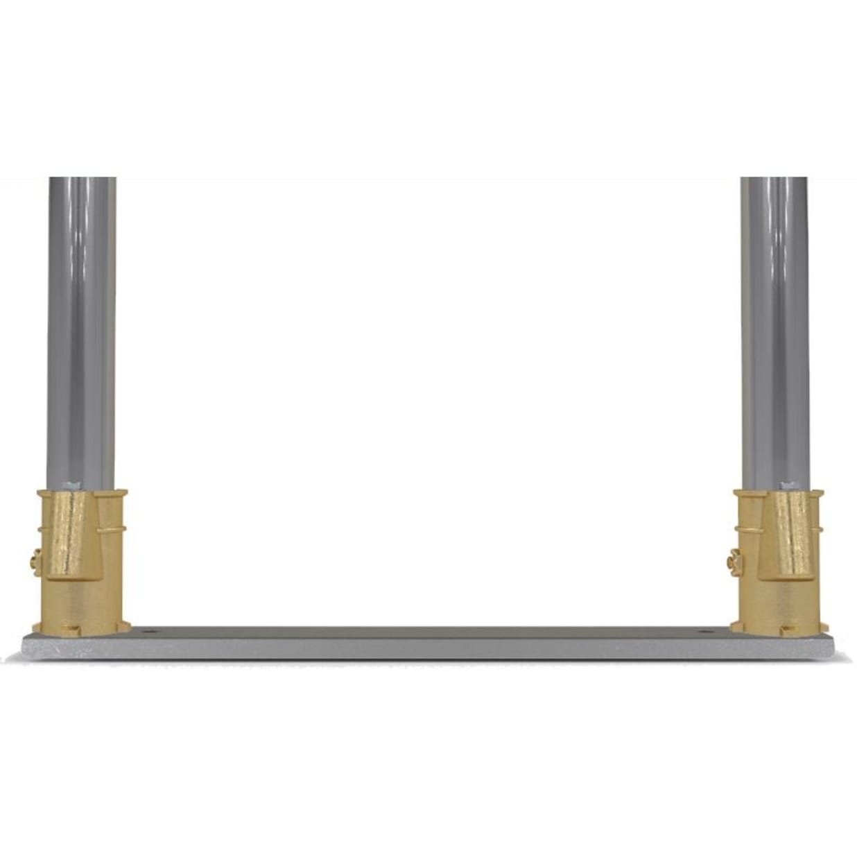 4" Bronze Deck Anchor Channel With 20" Center And Hanover Socket