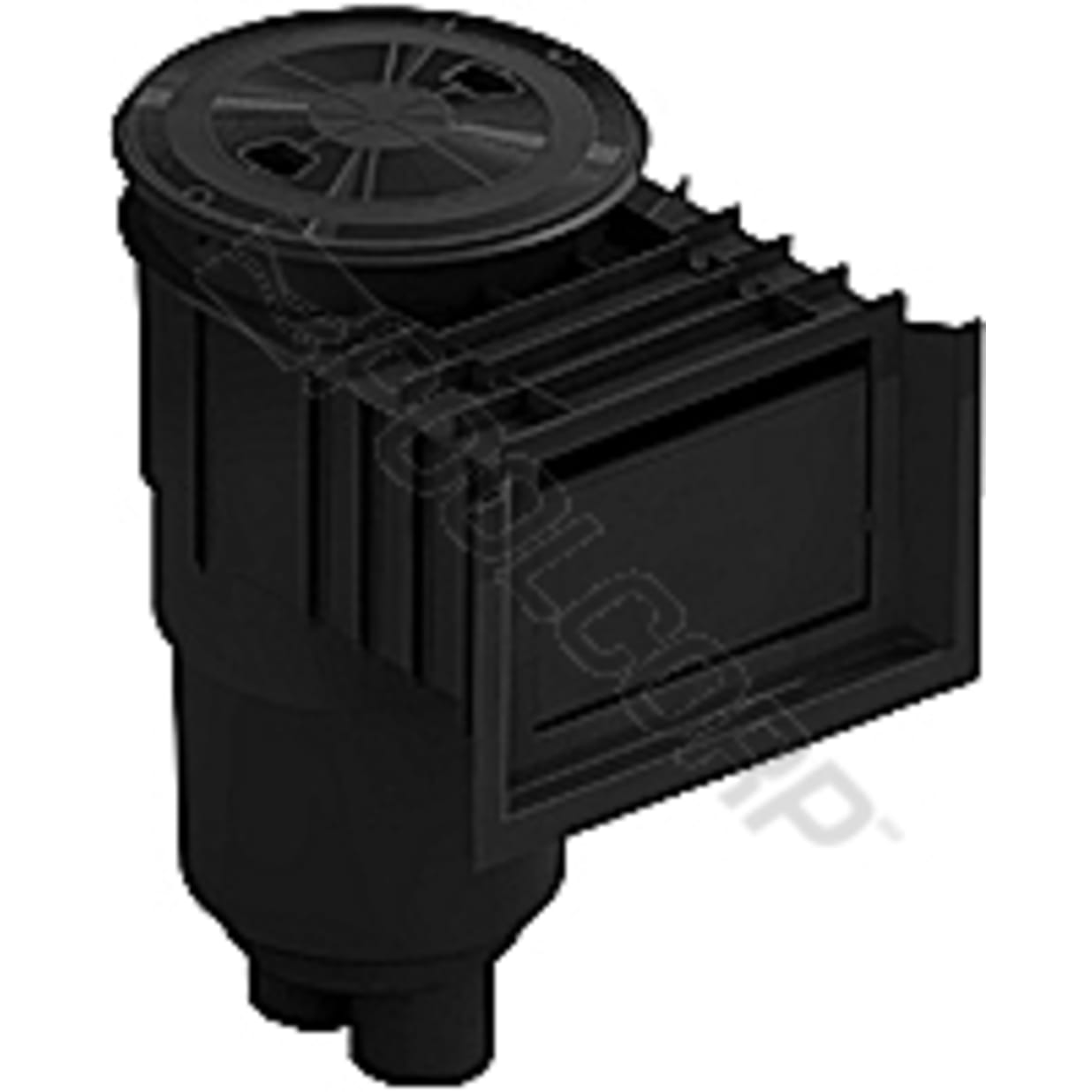 Standard Flowstar Skimmer with Waterstop Face, Black