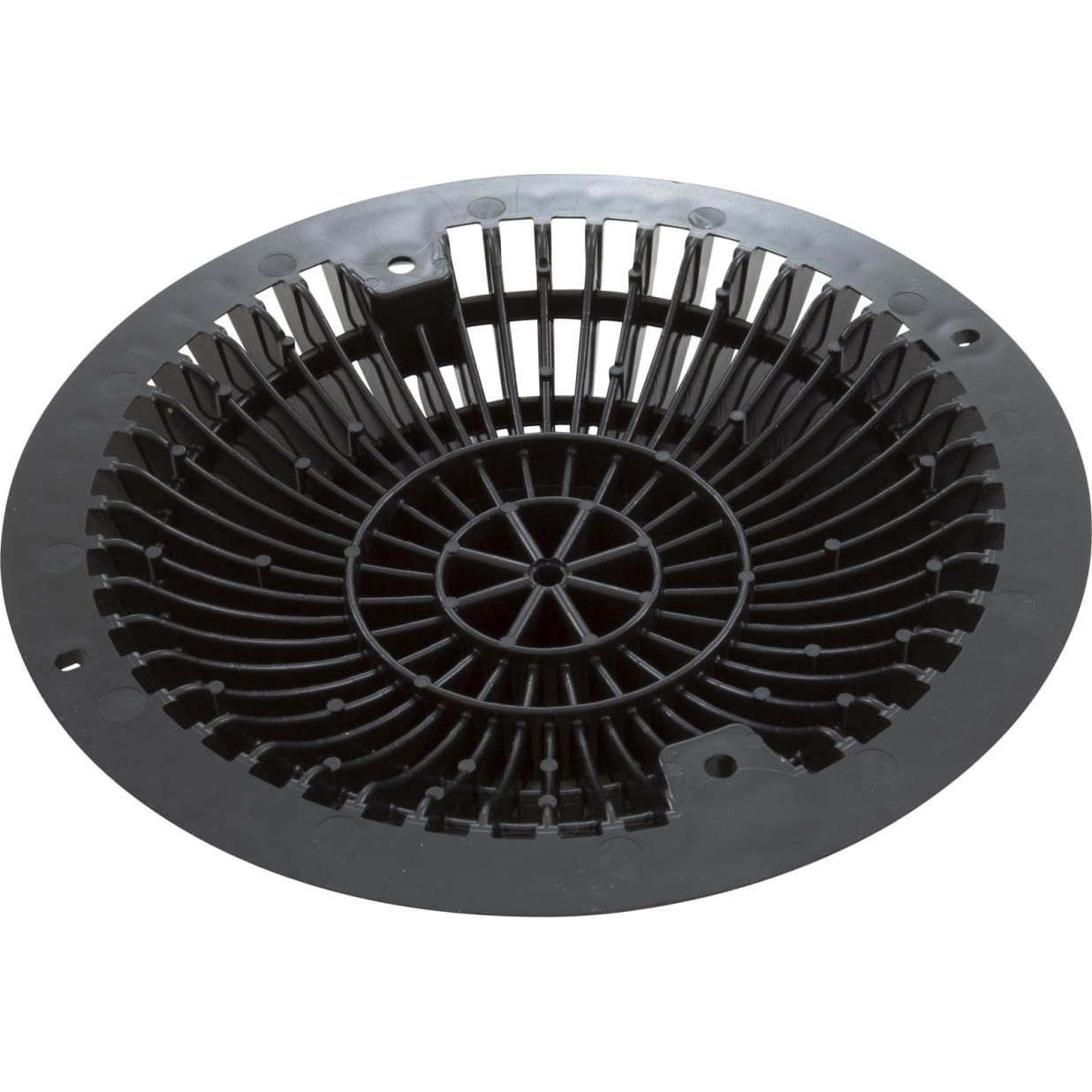 Round Retrofit Suction Outlet Cover, Black
