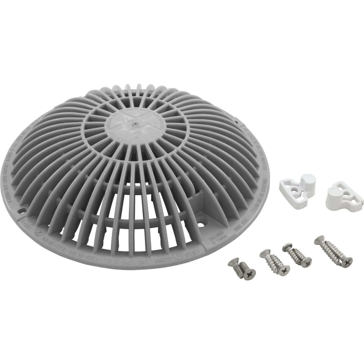 8" Light Gray Round Retrofit Moflow Suction Outlet Cover