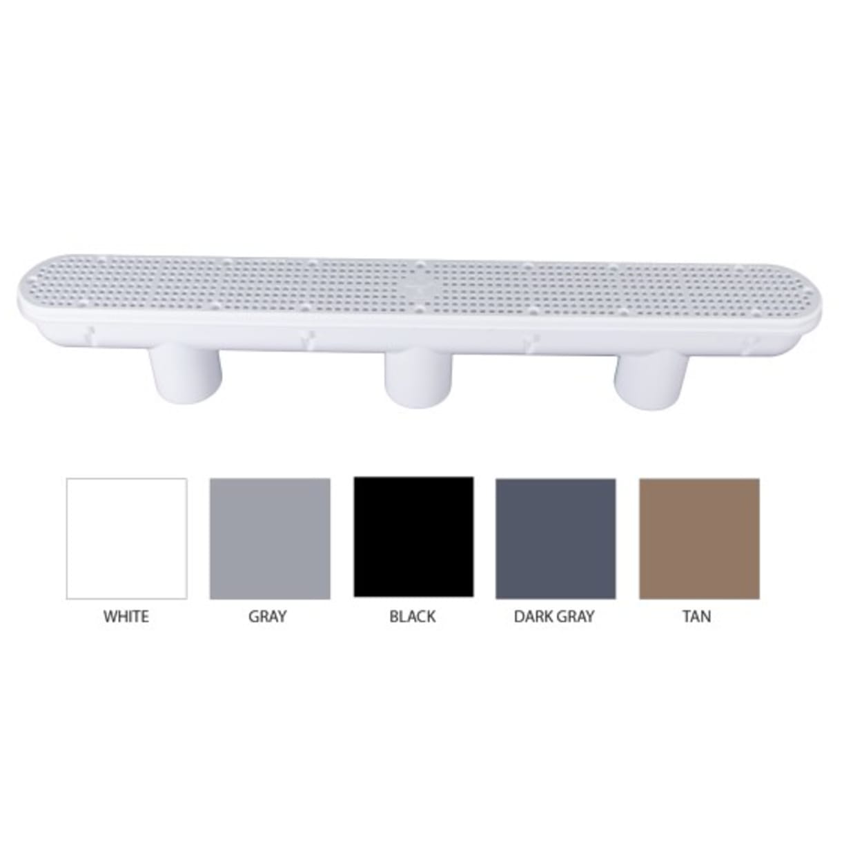 32" VGB Channel Drain And Sump, Black