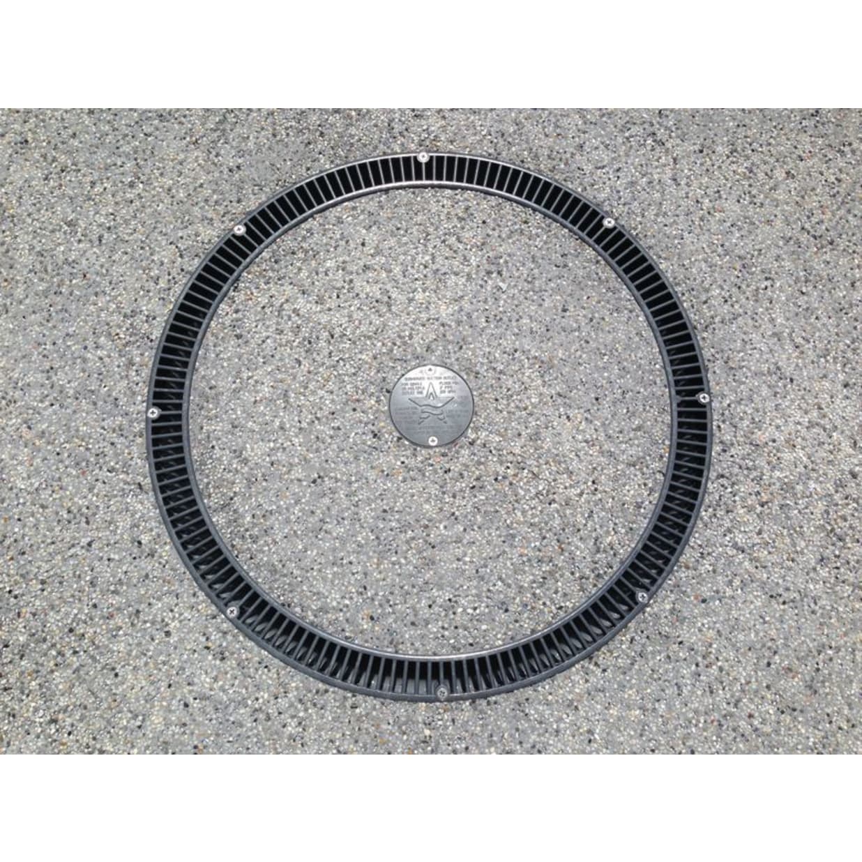 20" Full Circle Drain Cover, White