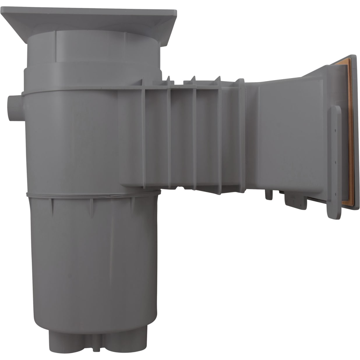 1-1/2" FPT Dark Grey Auto-Skim Skimmer Wide Track Outside Mount
