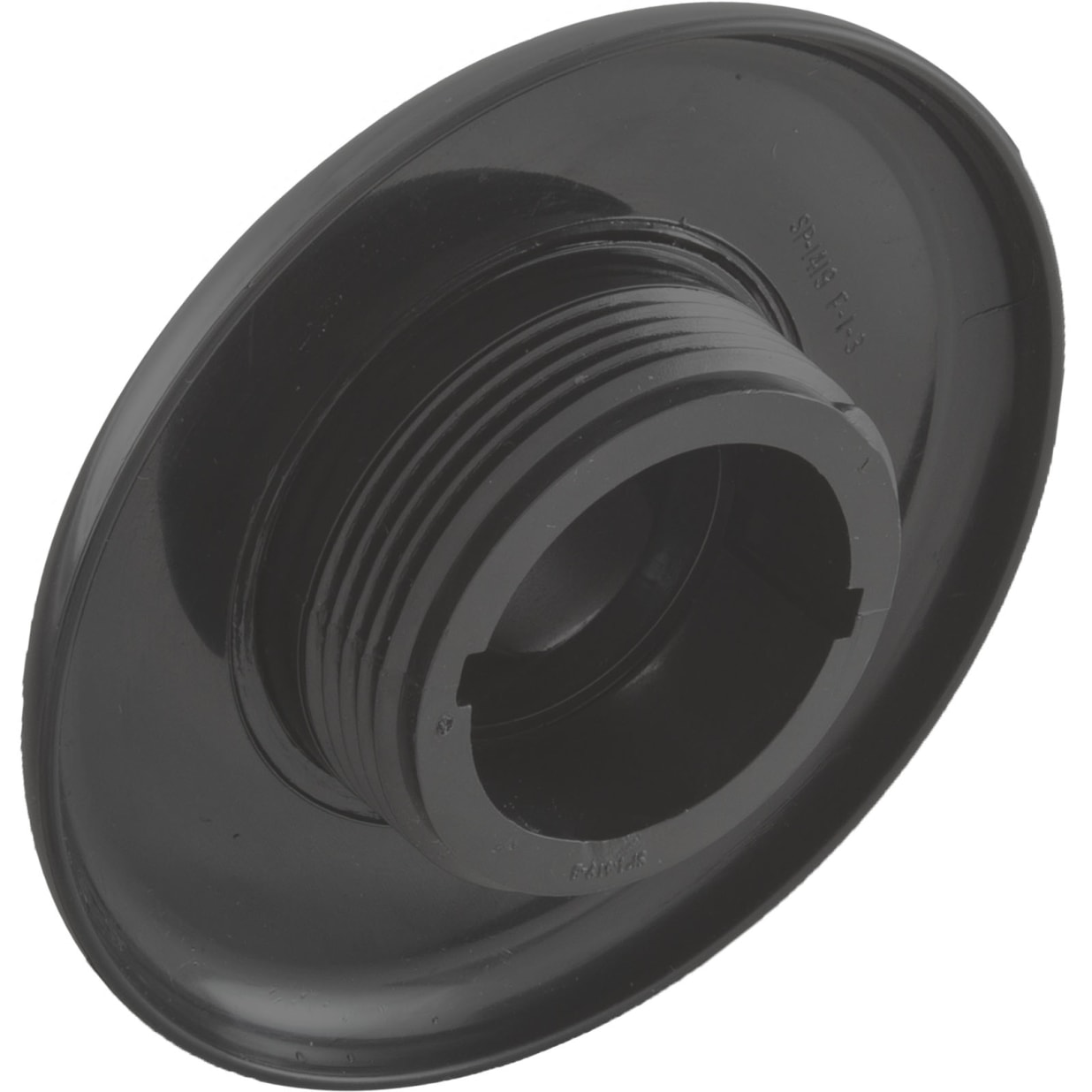 1-1/2" MPT 3/4" Eye Dark Grey Hydrostream Flanged Eyeball Fitting