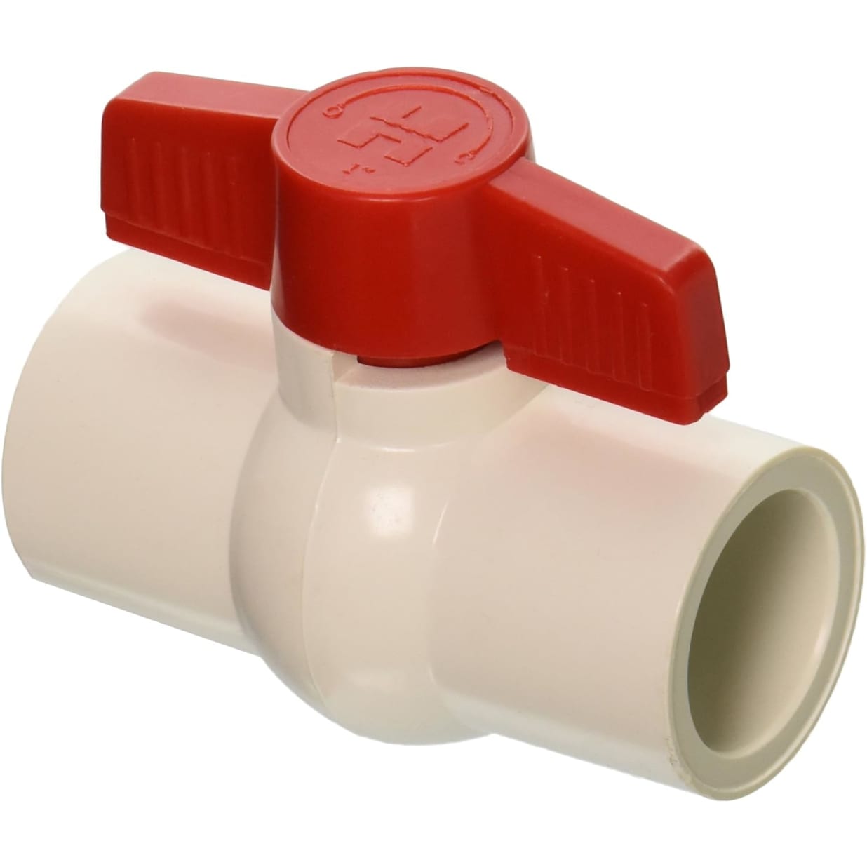 1" White Compact Ball Valve