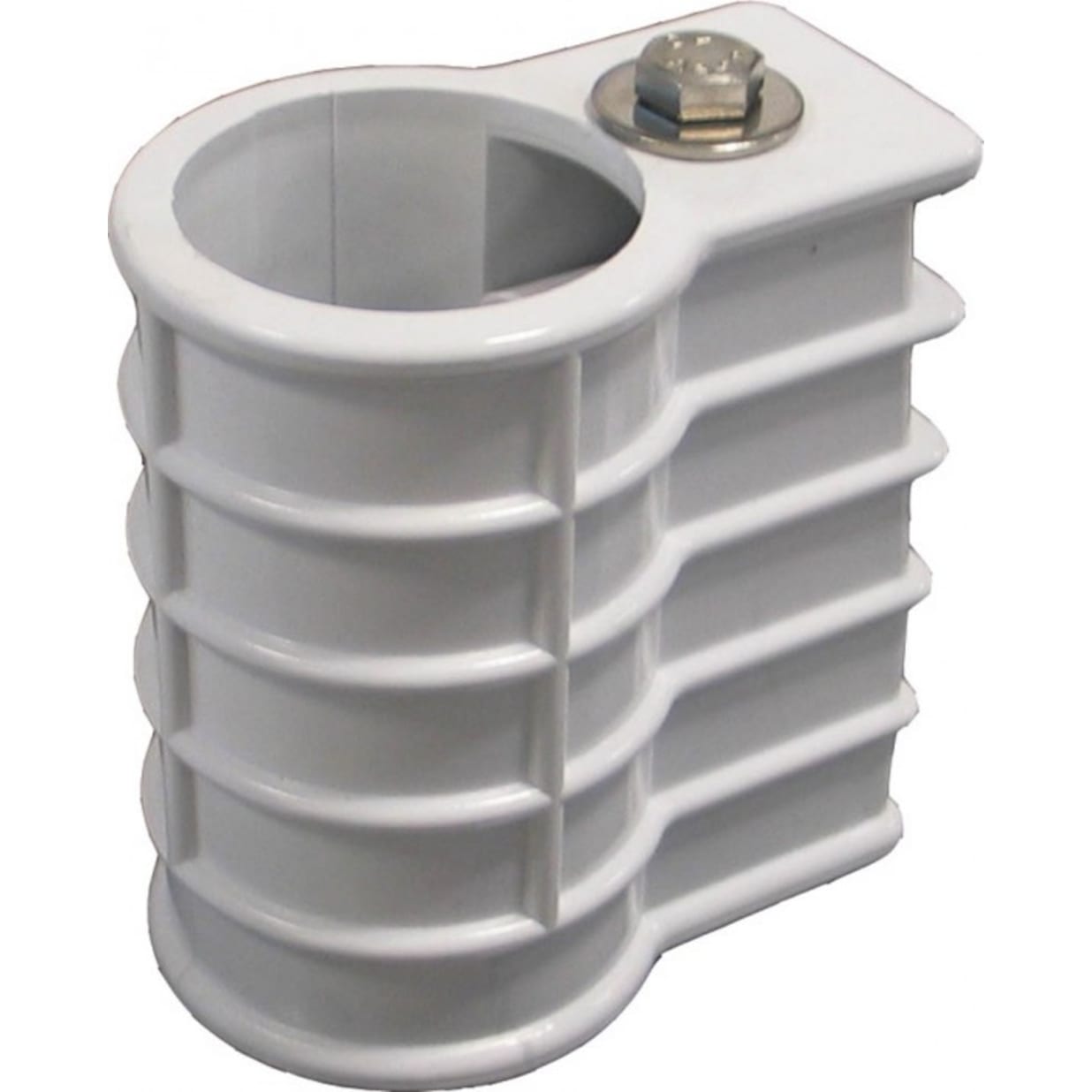4" H White Plastic Heavy Duty Anchor Socket For 1.9 Inch OD Rails